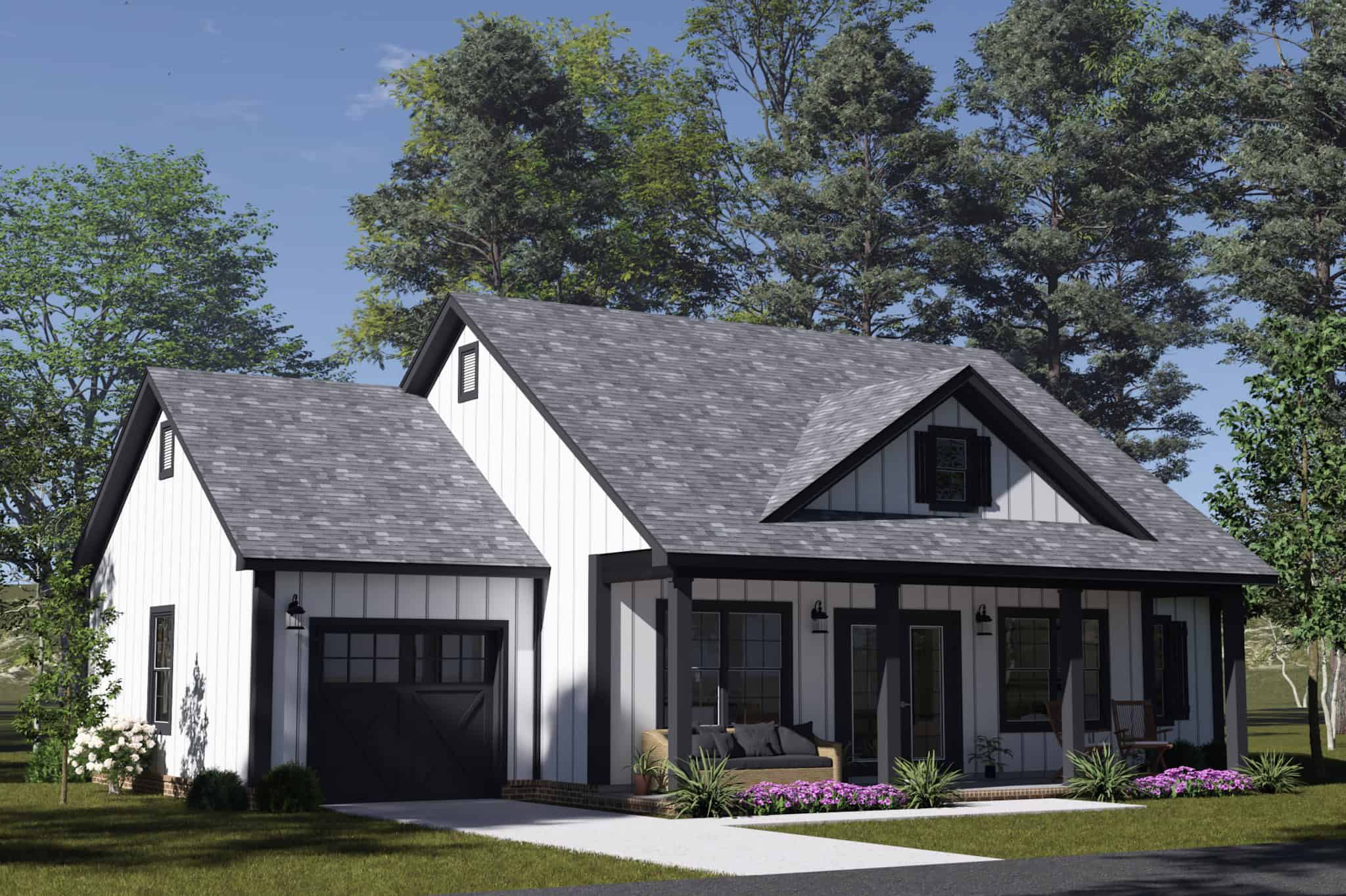 Left Side View of this 3-Bedroom,1122 Sq Ft Plan -178-1564