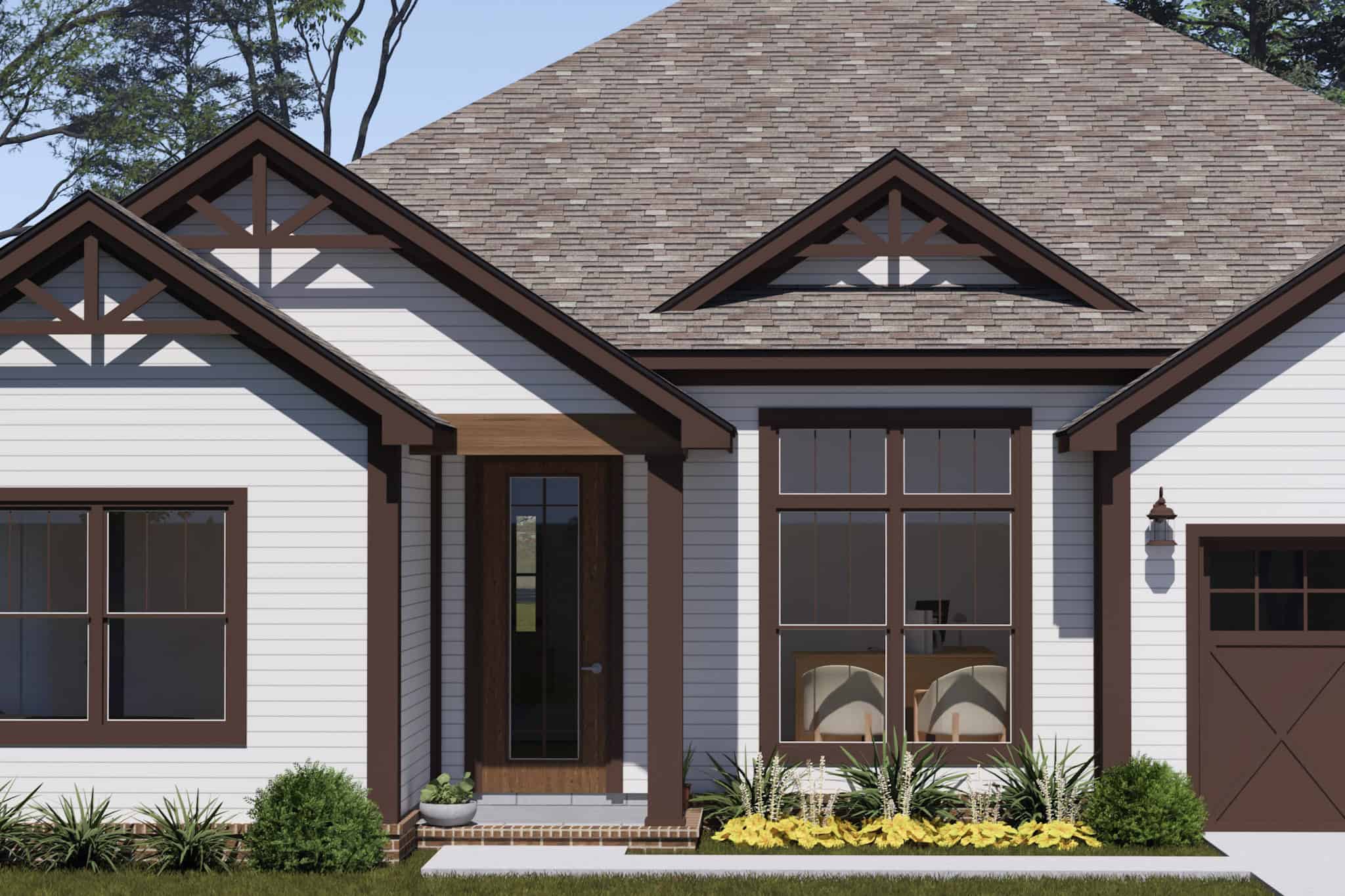 Front Door of this 4-Bedroom,1854 Sq Ft Plan -178-1565