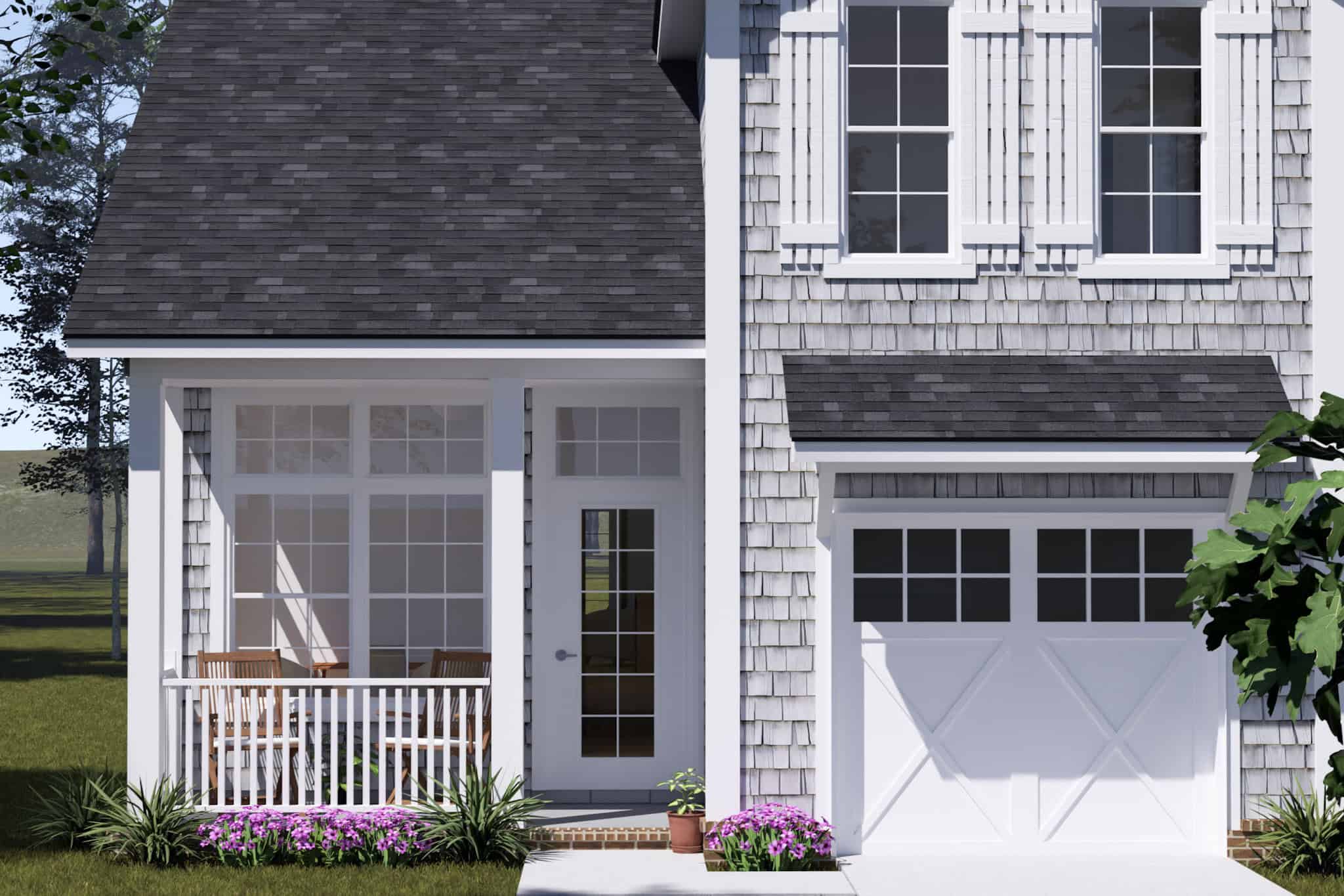 Front Door of this 2-Bedroom,1393 Sq Ft Plan -178-1570