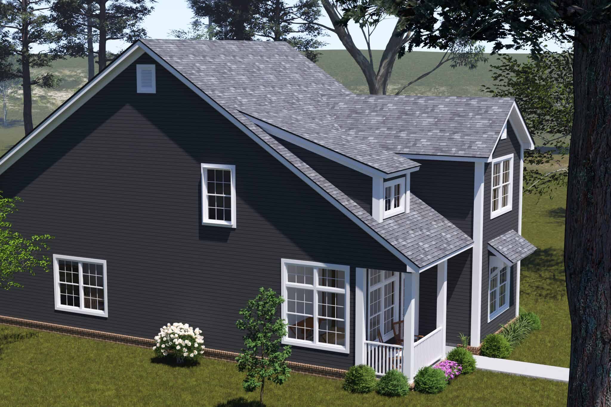 Side View of this 3-Bedroom,1643 Sq Ft Plan -178-1571