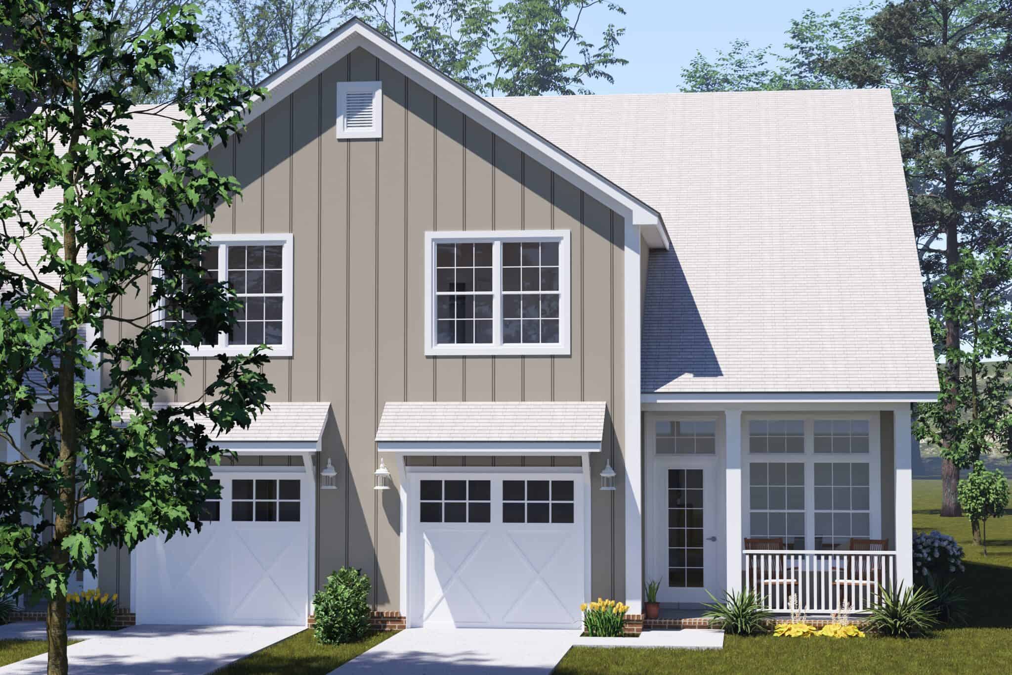 Front View of this 2-Bedroom,1393 Sq Ft Plan -178-1573
