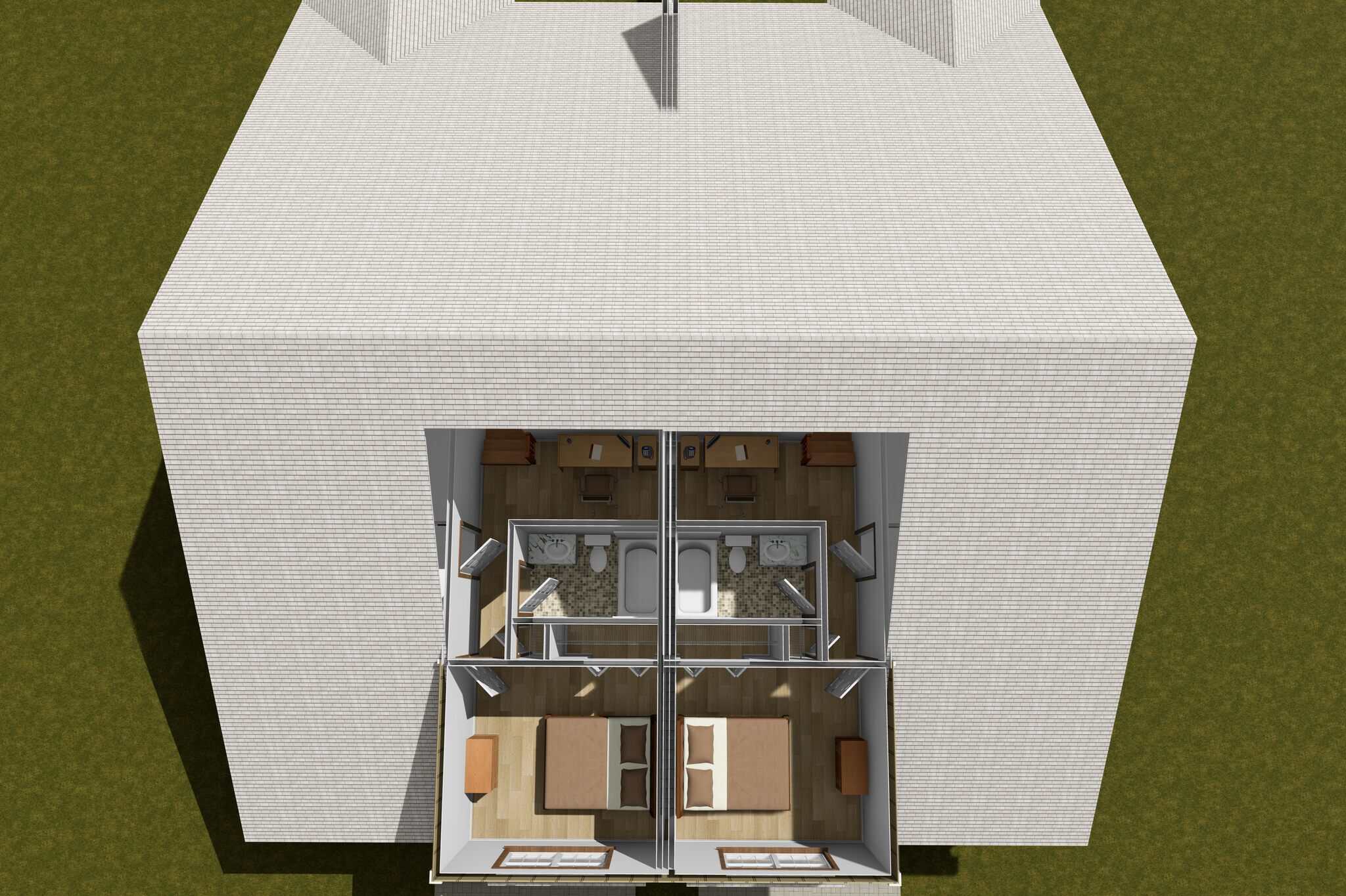 Home Exterior Photograph of this 2-Bedroom,1393 Sq Ft Plan -178-1573