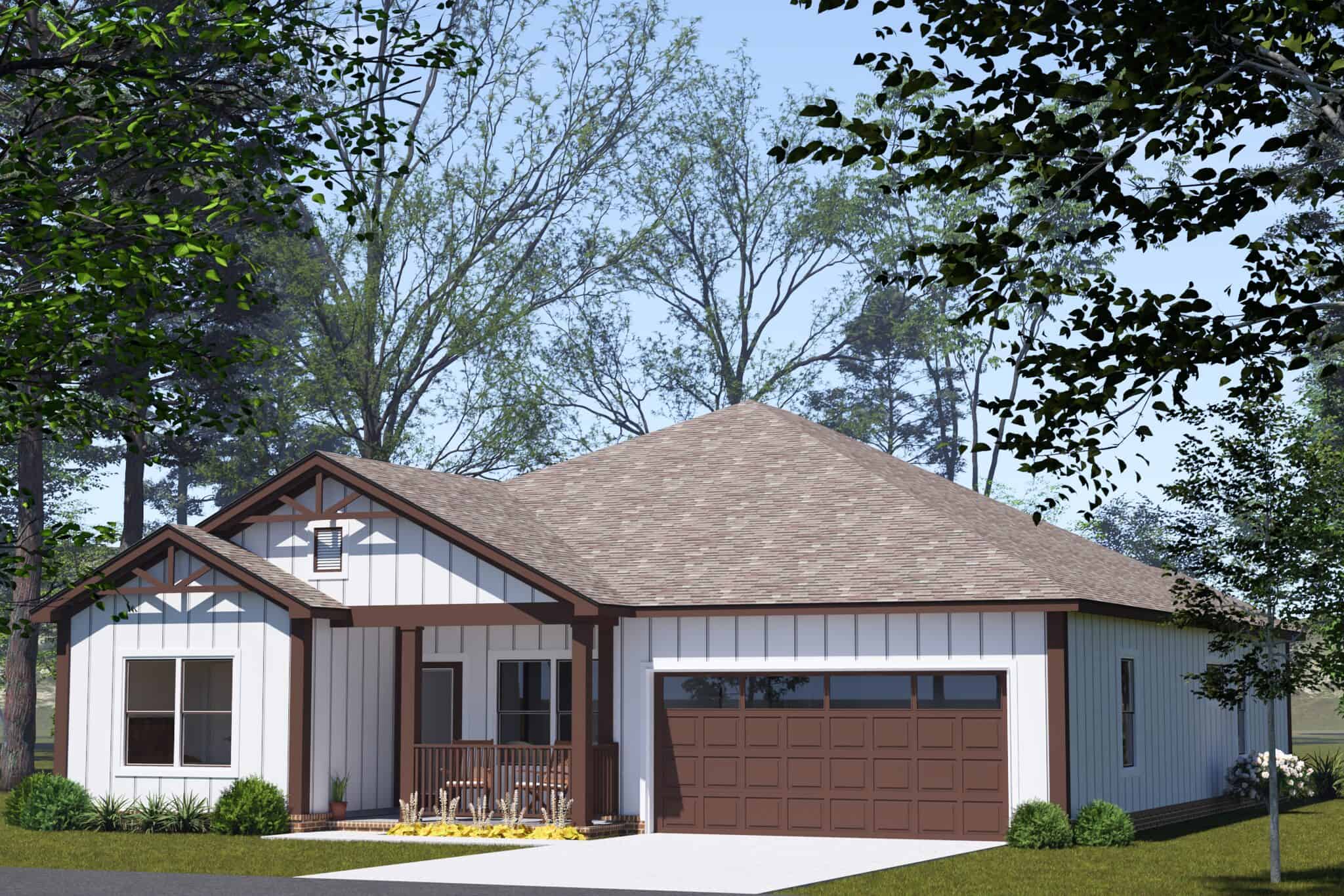 Front View of this 3-Bedroom,1684 Sq Ft Plan -178-1575