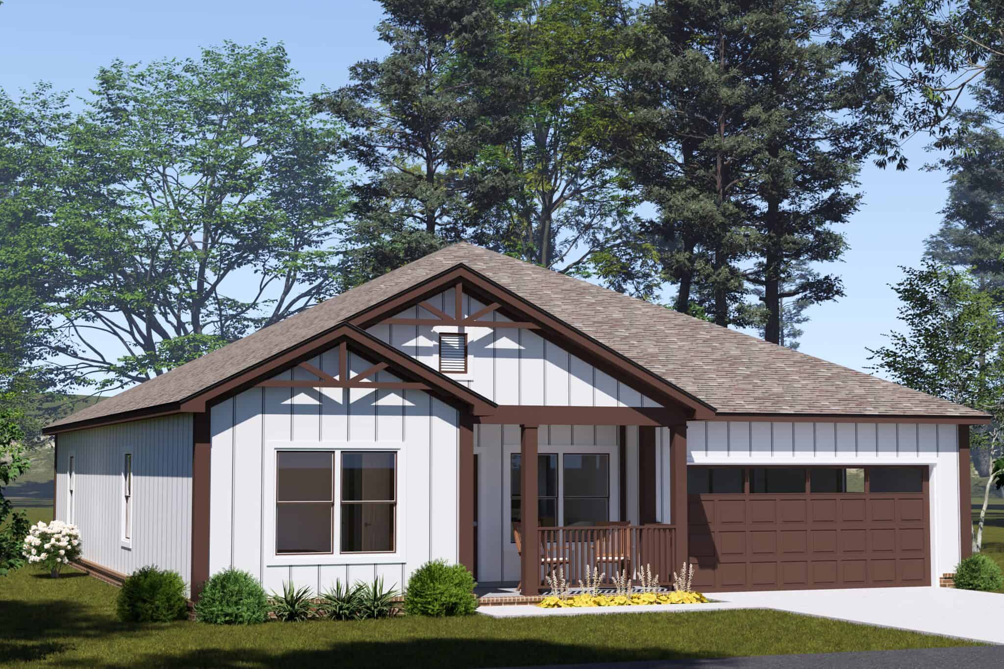 Front View of this 3-Bedroom,1684 Sq Ft Plan -178-1575