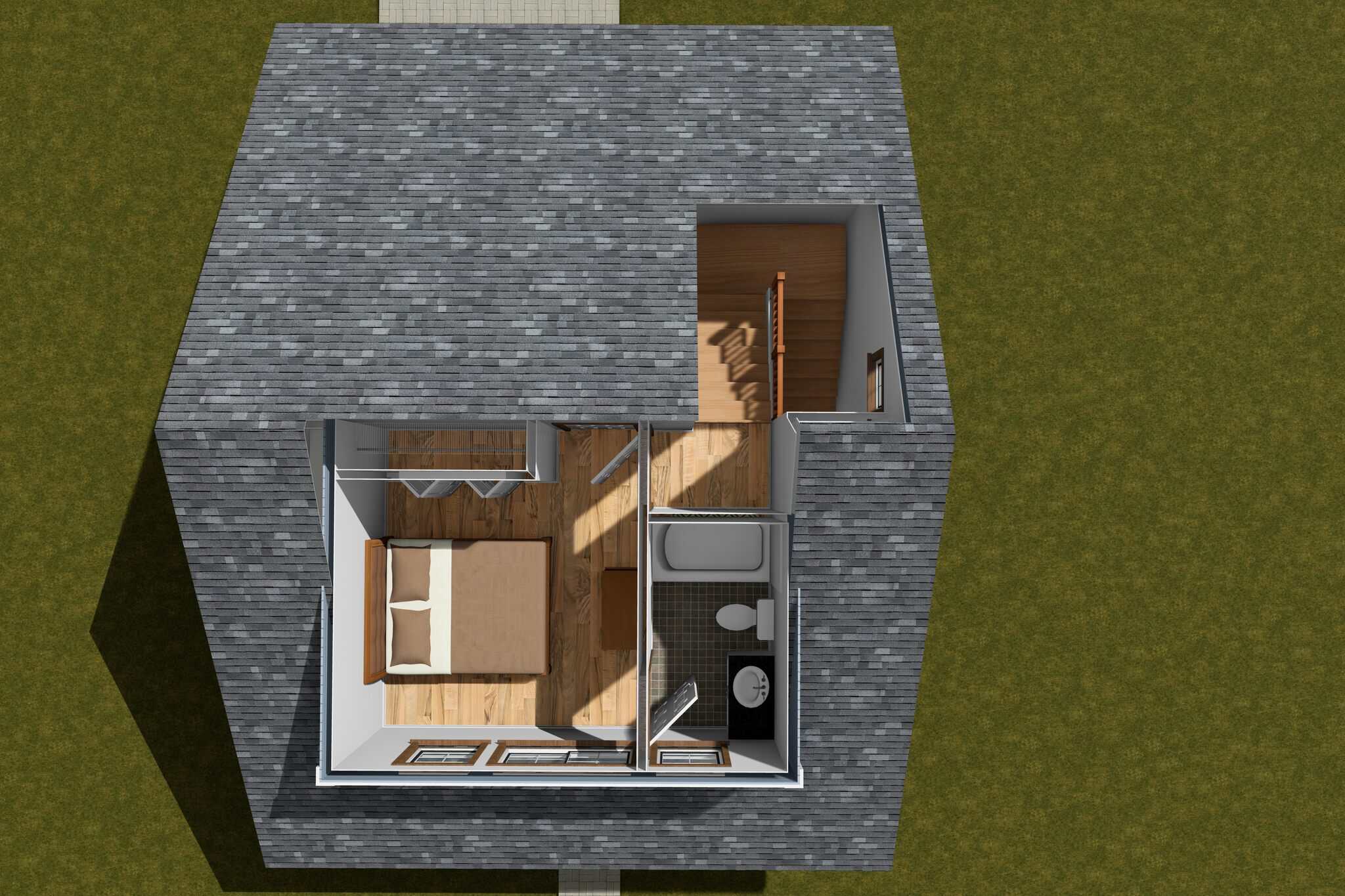 Home Exterior Photograph of this 2-Bedroom,880 Sq Ft Plan -178-1576