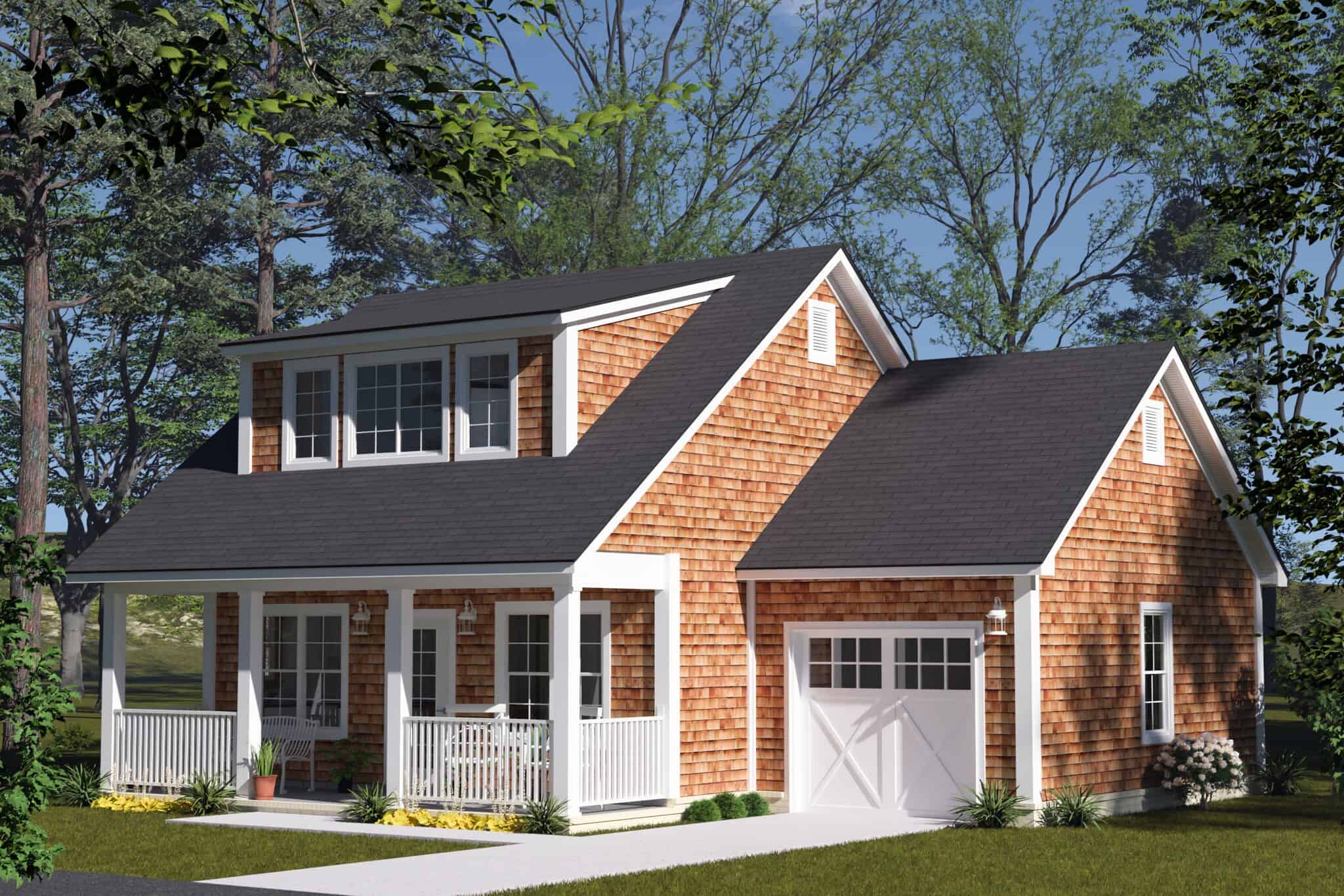 Right Side View of this 2-Bedroom,880 Sq Ft Plan -178-1577