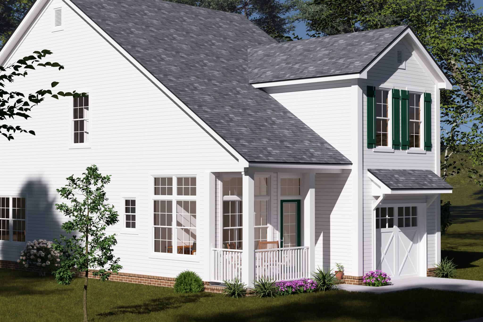 Left Side View of this 3-Bedroom,1562 Sq Ft Plan -178-1578