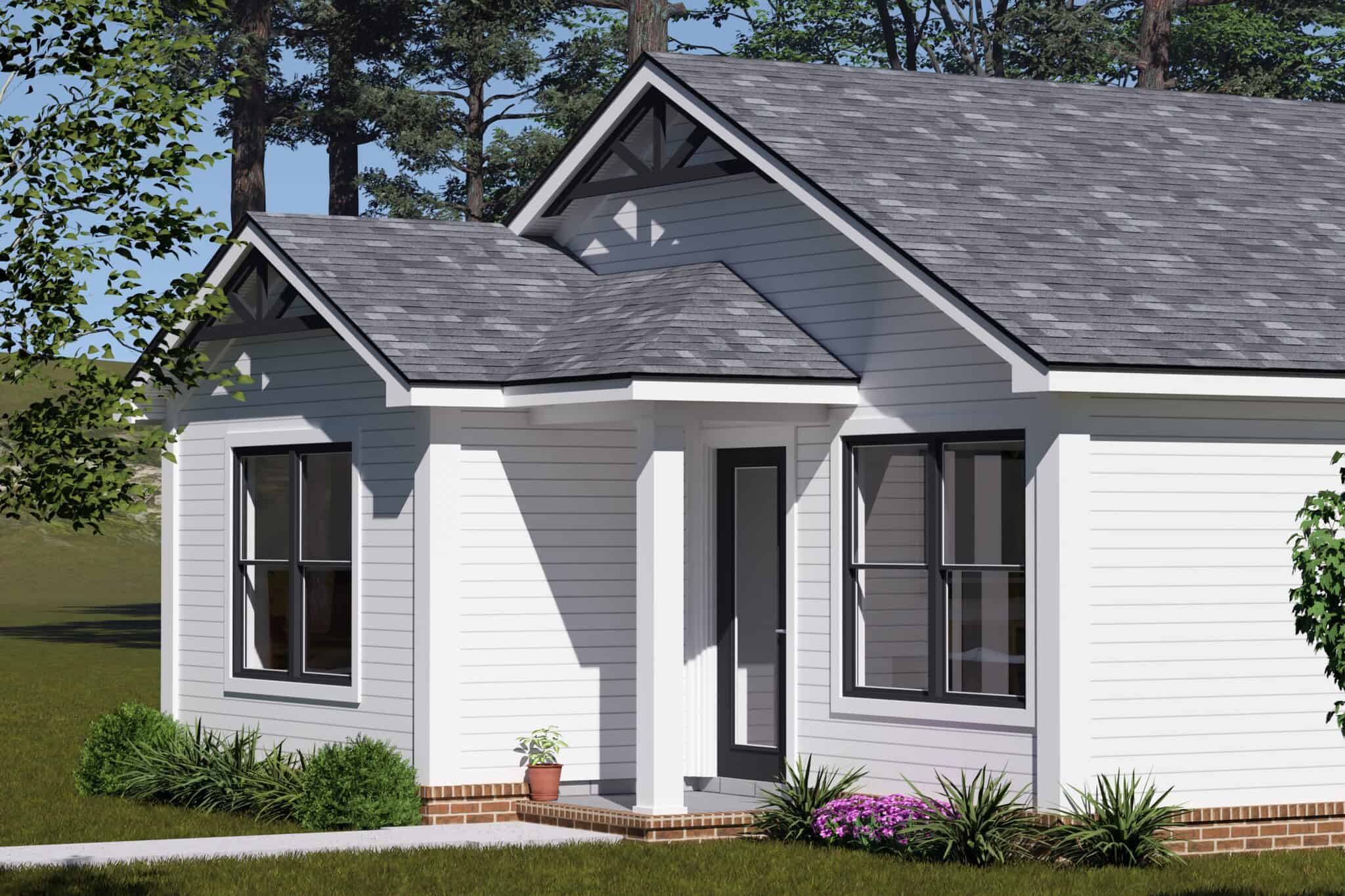Right Side View of this 2-Bedroom,751 Sq Ft Plan -178-1580
