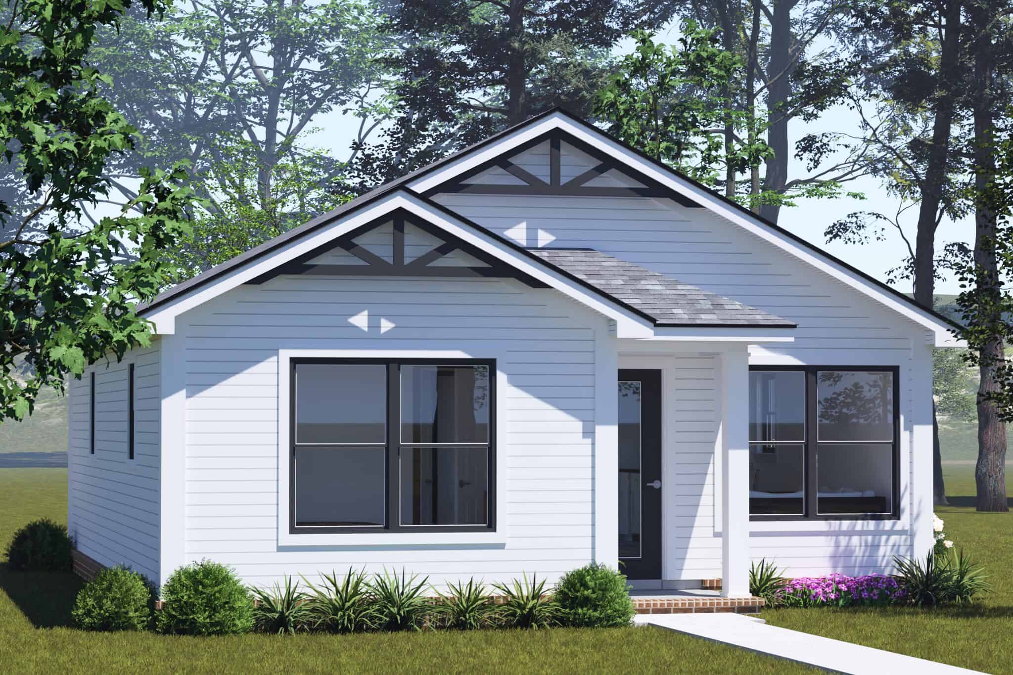 Left Side View of this 2-Bedroom,751 Sq Ft Plan -178-1580