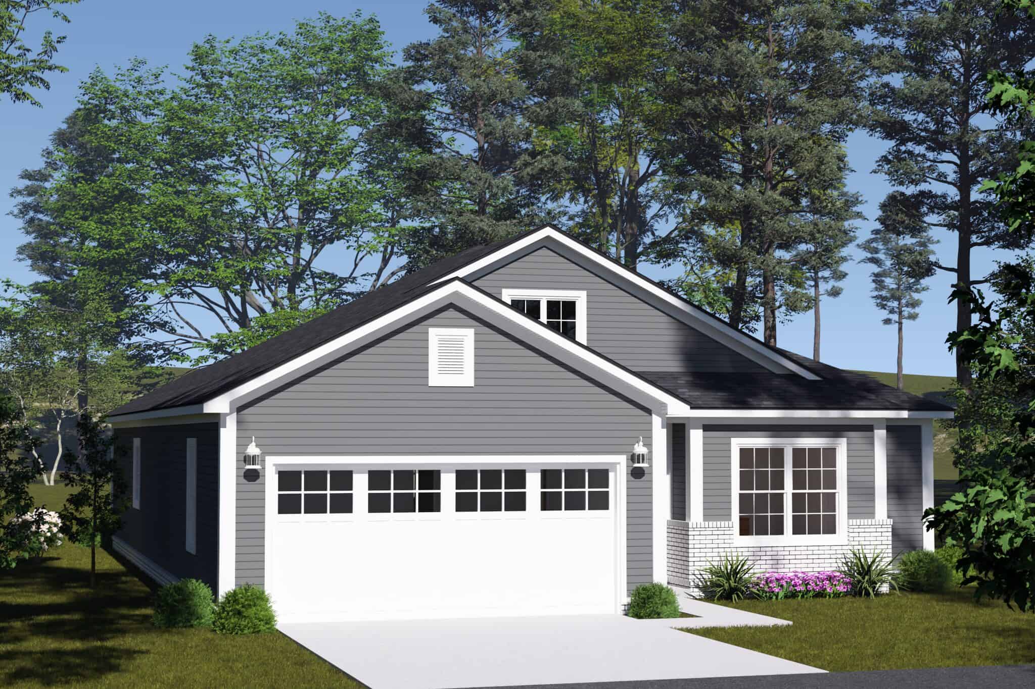 Front View of this 3-Bedroom,1680 Sq Ft Plan -178-1582