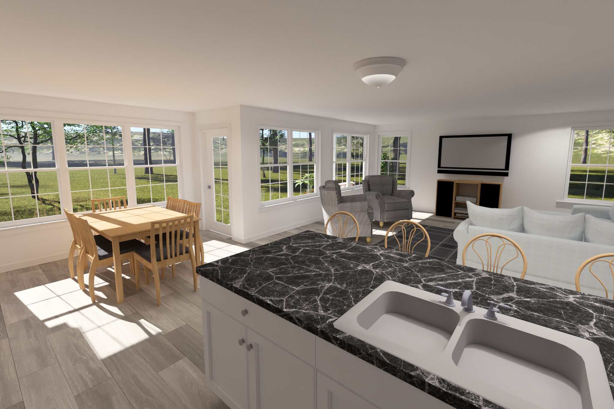 Great Room of this 3-Bedroom,1680 Sq Ft Plan -178-1582