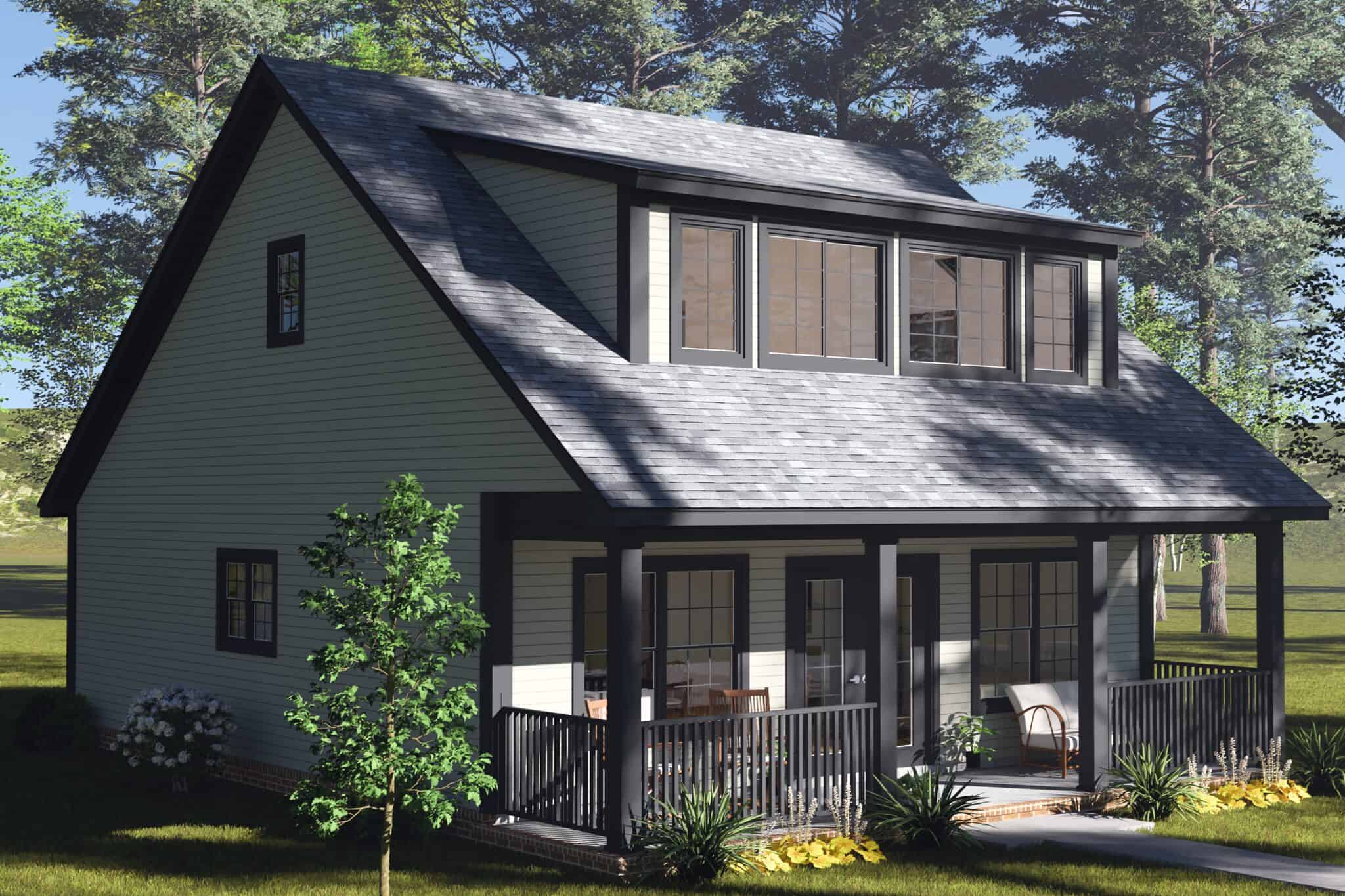 Left Side View of this 3-Bedroom,1288 Sq Ft Plan -178-1583