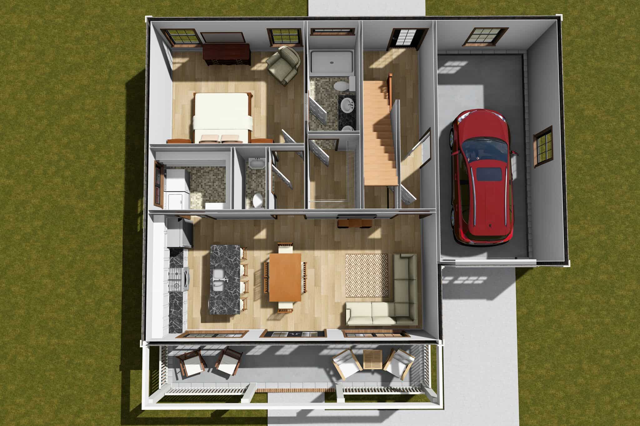 Home Exterior Photograph of this 3-Bedroom,1288 Sq Ft Plan -178-1584