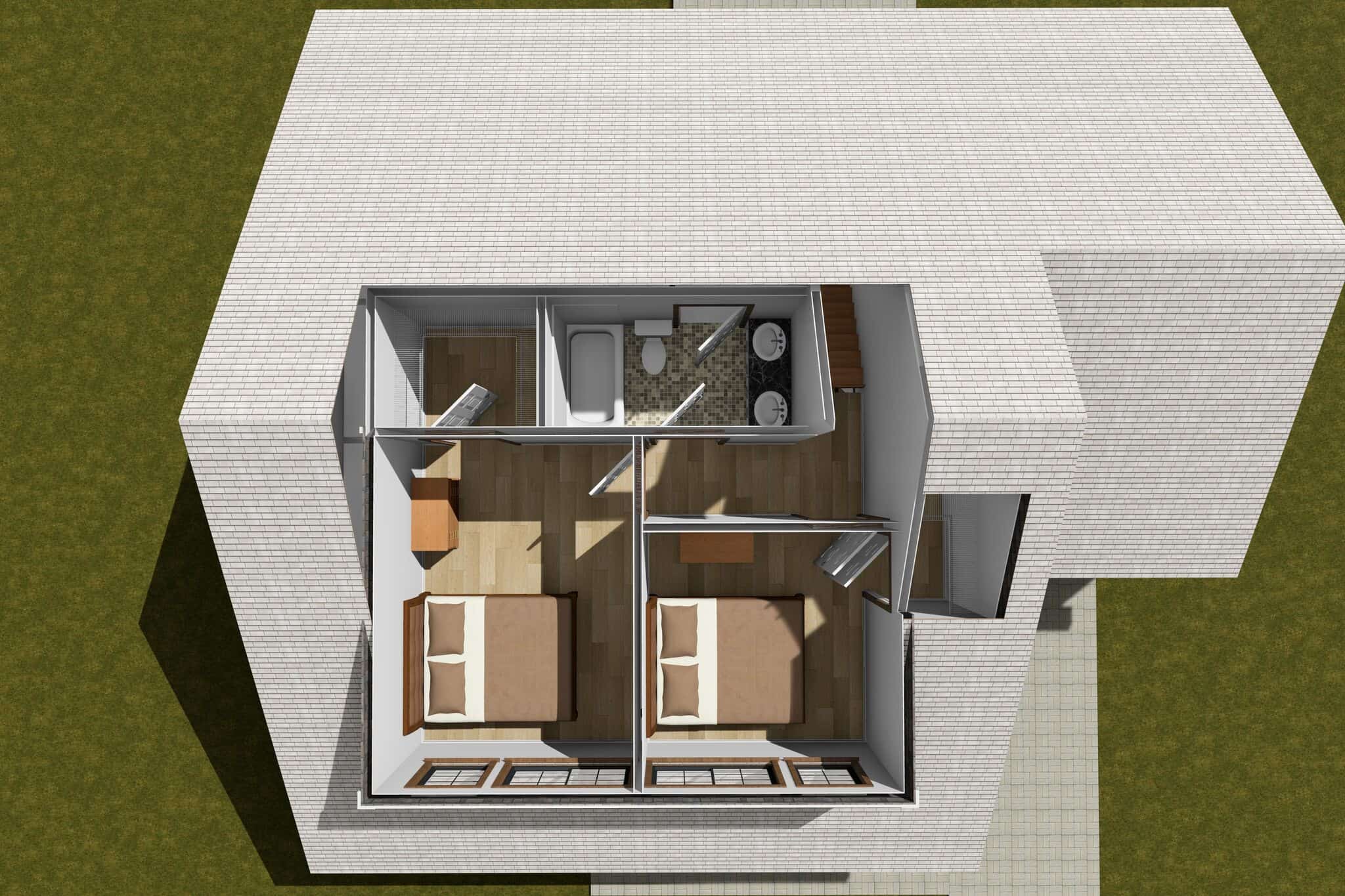 Home Exterior Photograph of this 3-Bedroom,1288 Sq Ft Plan -178-1584