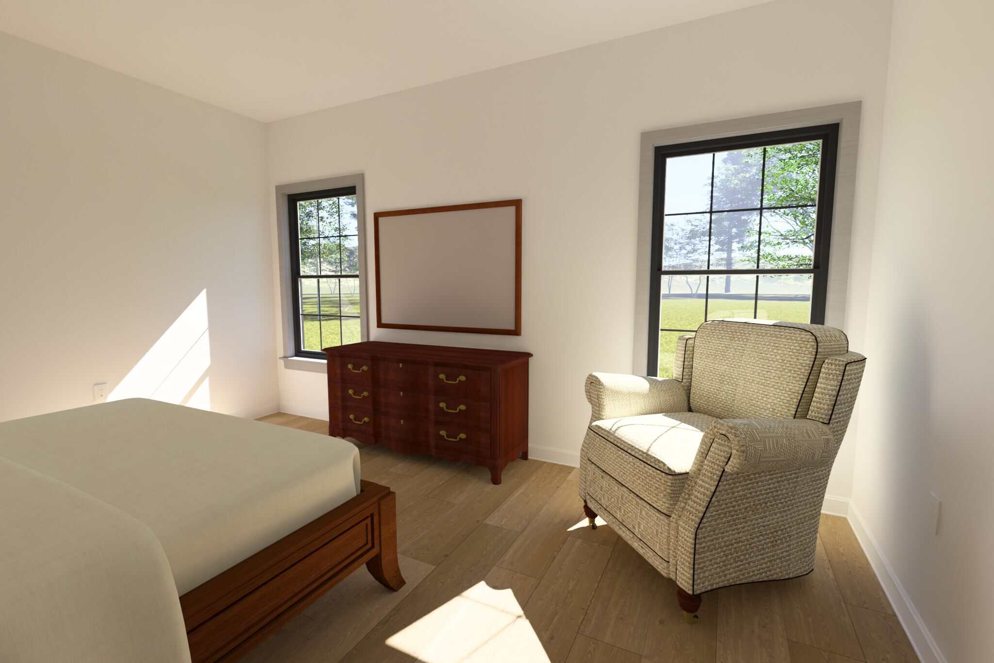 Bedroom of this 3-Bedroom,1288 Sq Ft Plan -178-1584