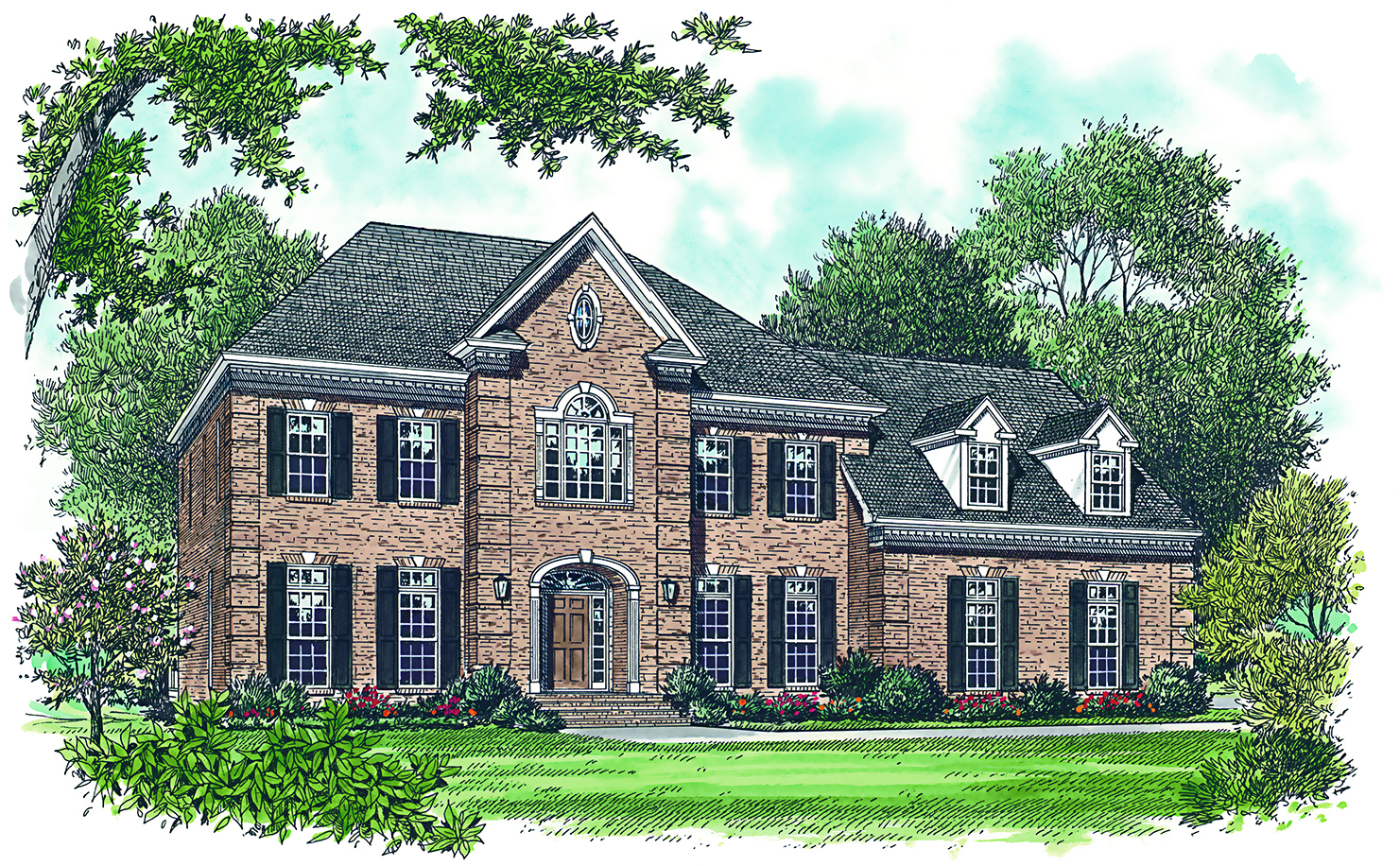 3256 Sq Ft Georgian House  Plan  180 1017 4 Bedrm Home  