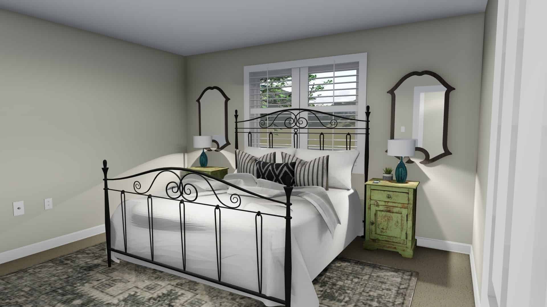 Bedroom of this 2-Bedroom, 1190 Sq Ft Plan - 187-1009