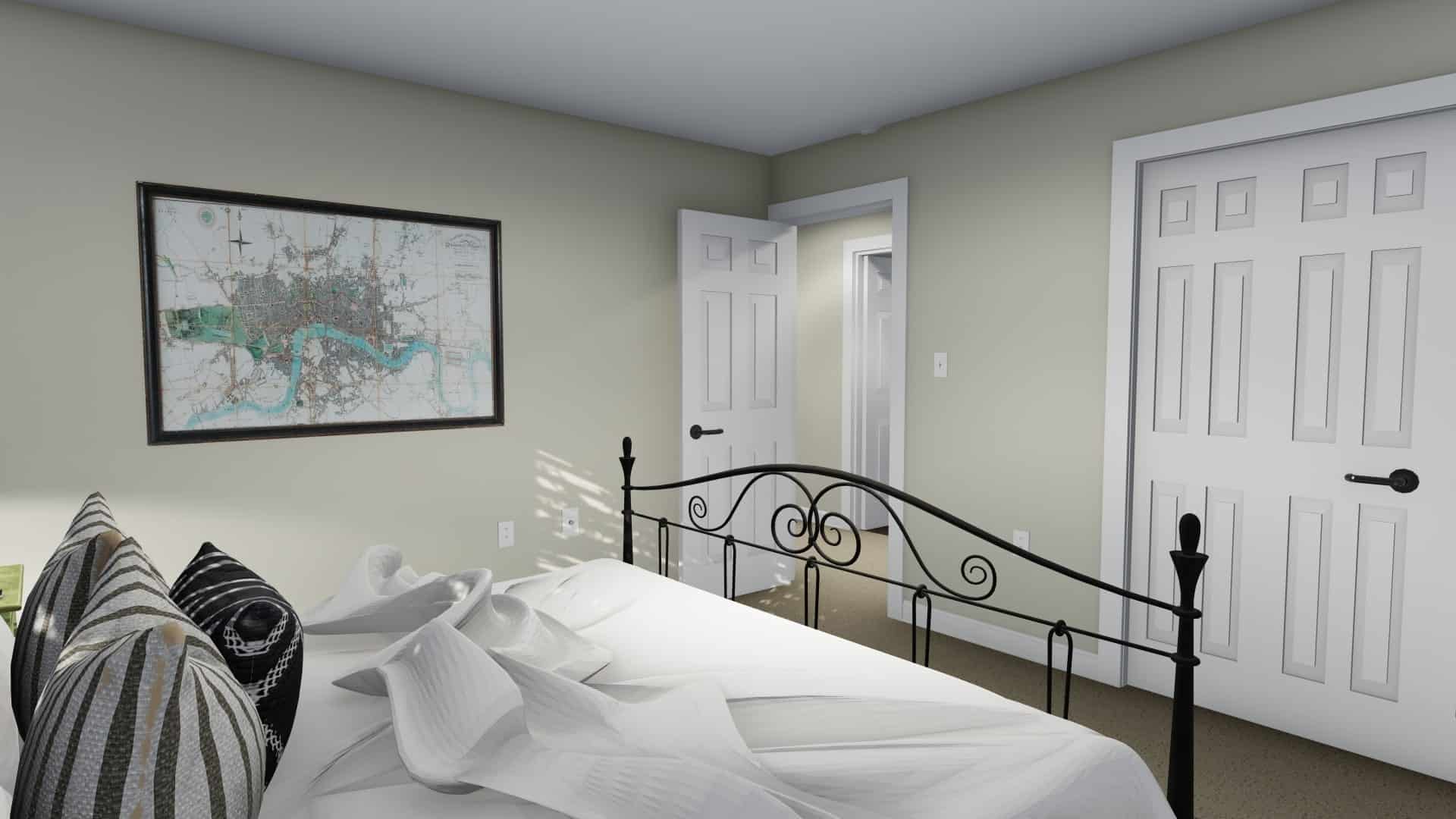 Bedroom of this 2-Bedroom, 1190 Sq Ft Plan - 187-1009