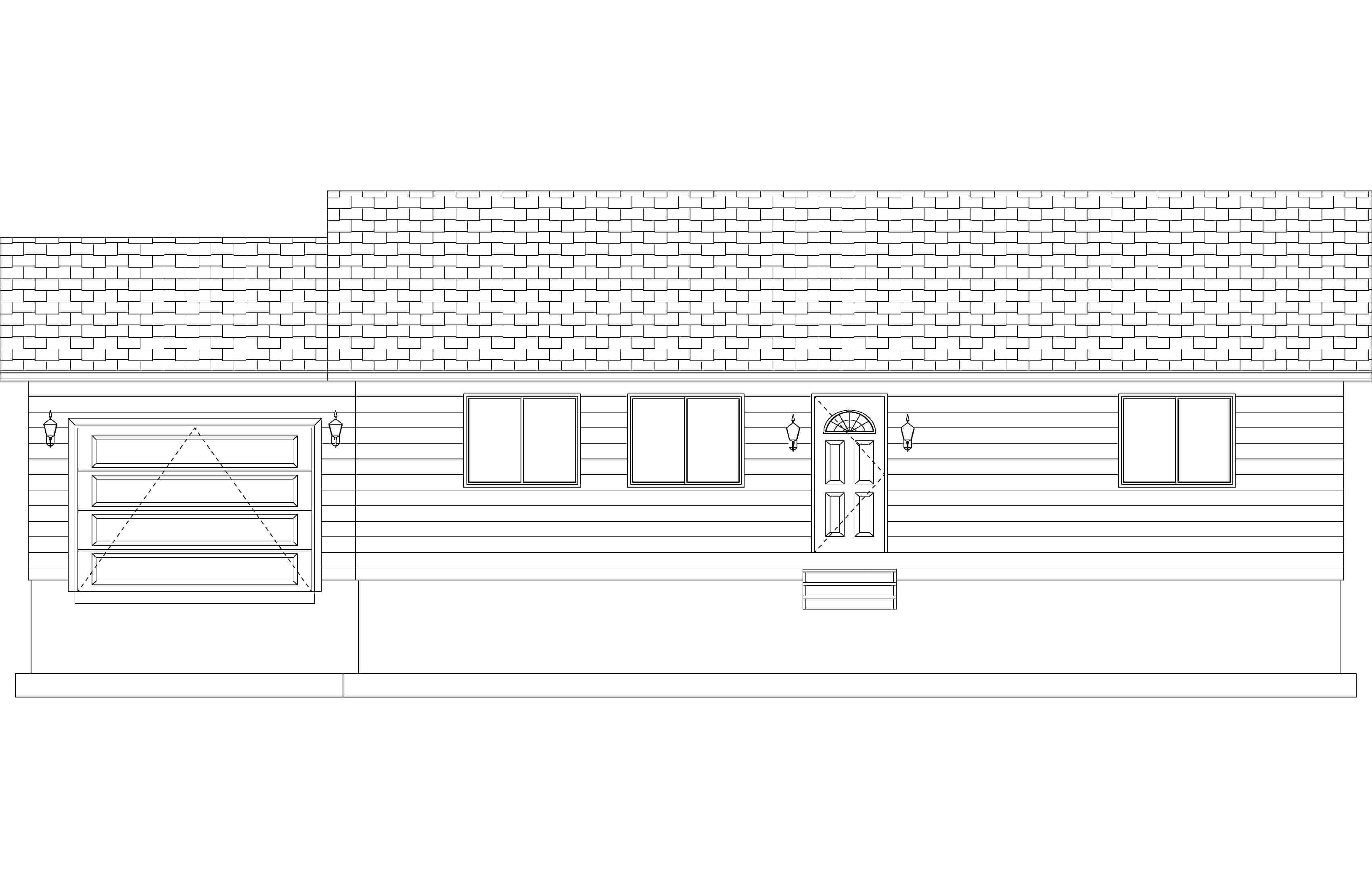 Home Plan Front Elevation of this 2-Bedroom,1190 Sq Ft Plan -187-1009