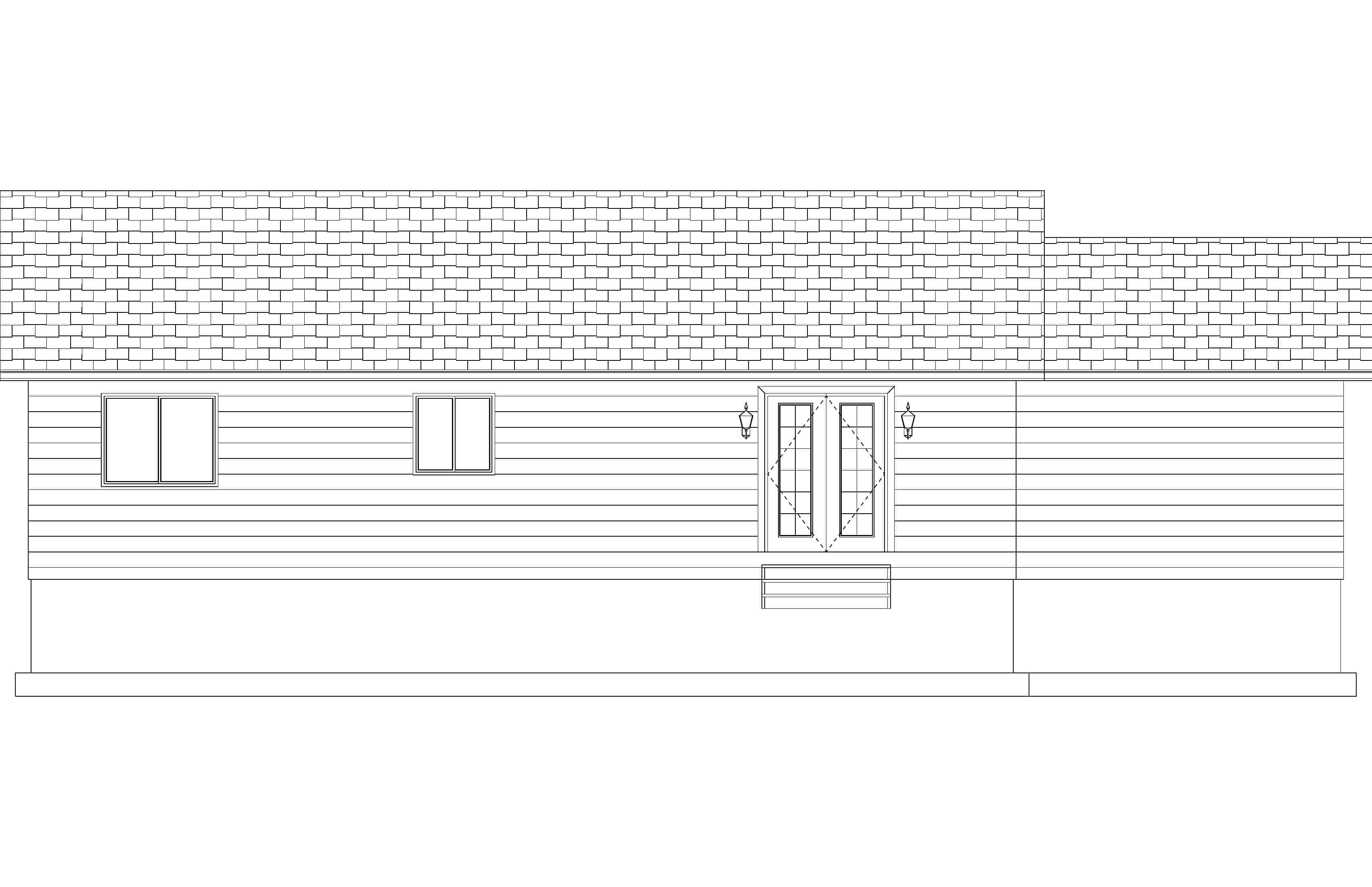 Home Plan Rear Elevation of this 2-Bedroom,1190 Sq Ft Plan -187-1009