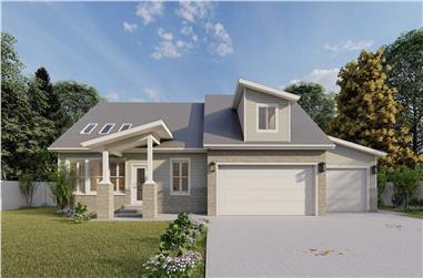 3-Bedroom, 2368 Sq Ft Traditional Home Plan - 187-1012 - Main Exterior