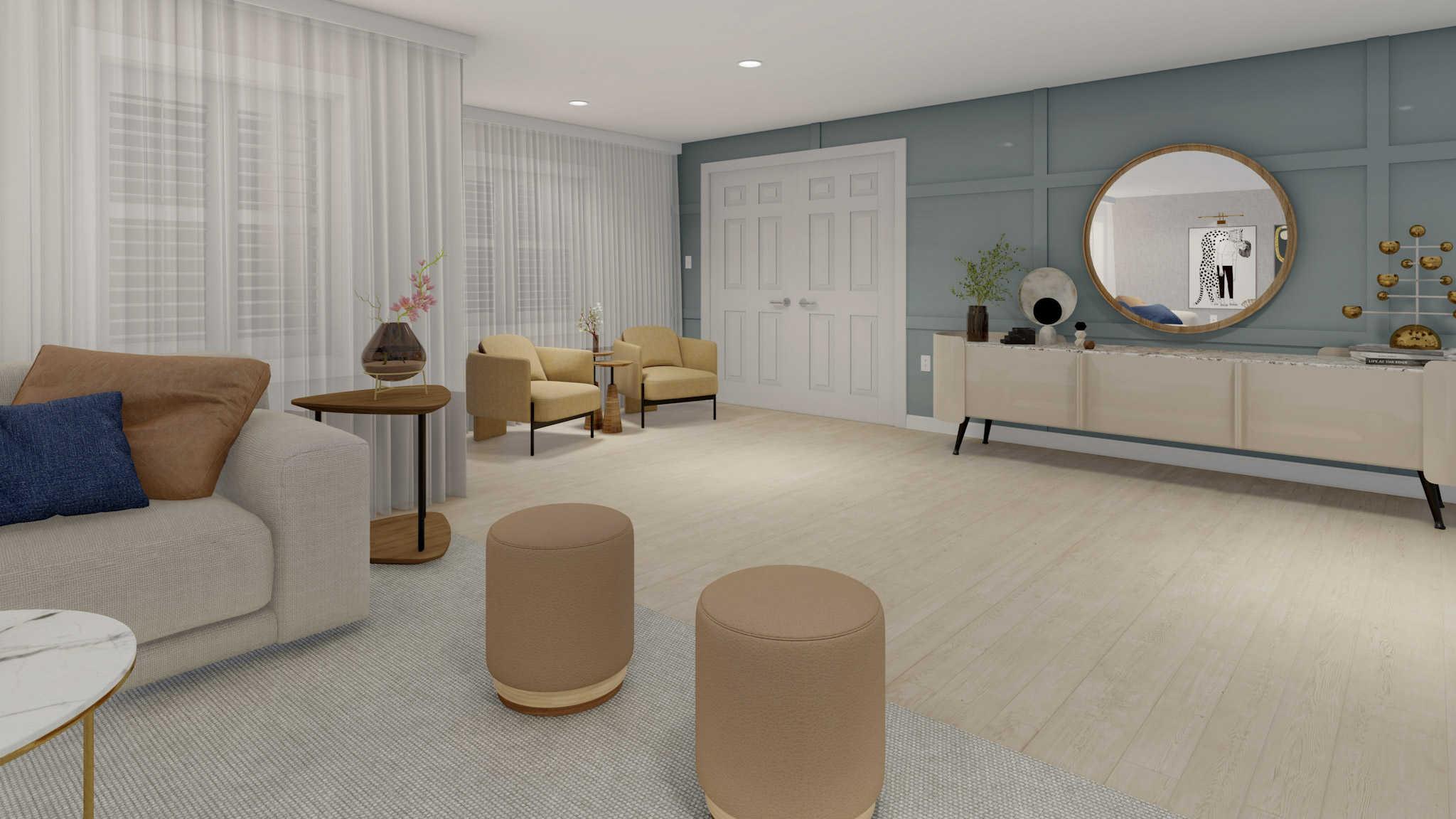 Media Room of this 3-Bedroom,1729 Sq Ft Plan -187-1017