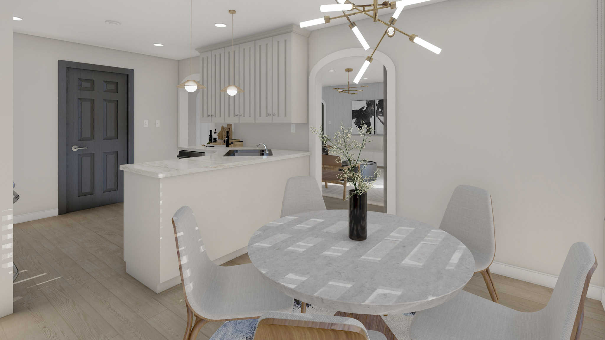 Dining Room of this 3-Bedroom,1729 Sq Ft Plan -187-1017