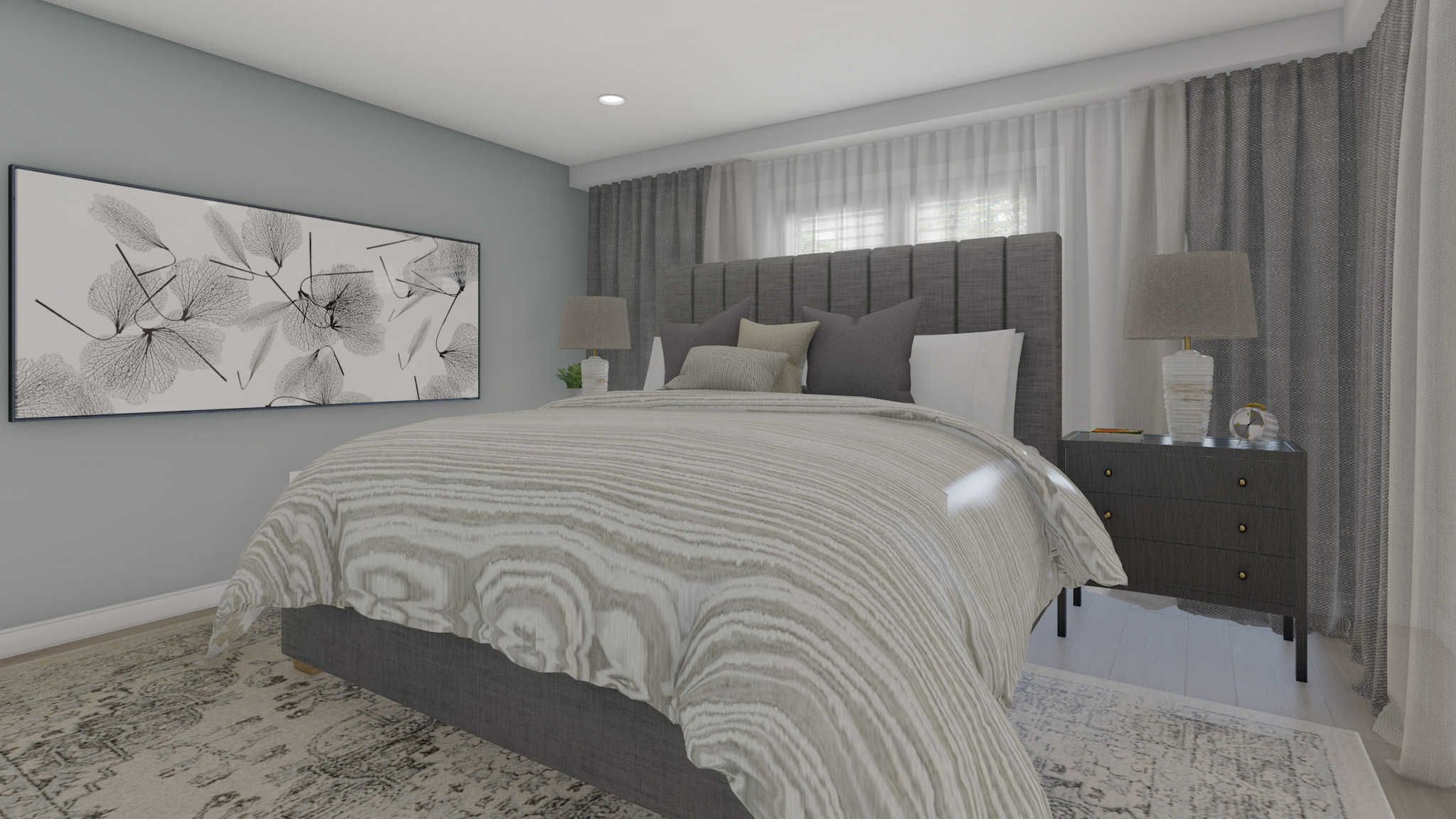 Master Bedroom of this 3-Bedroom,1729 Sq Ft Plan -187-1017