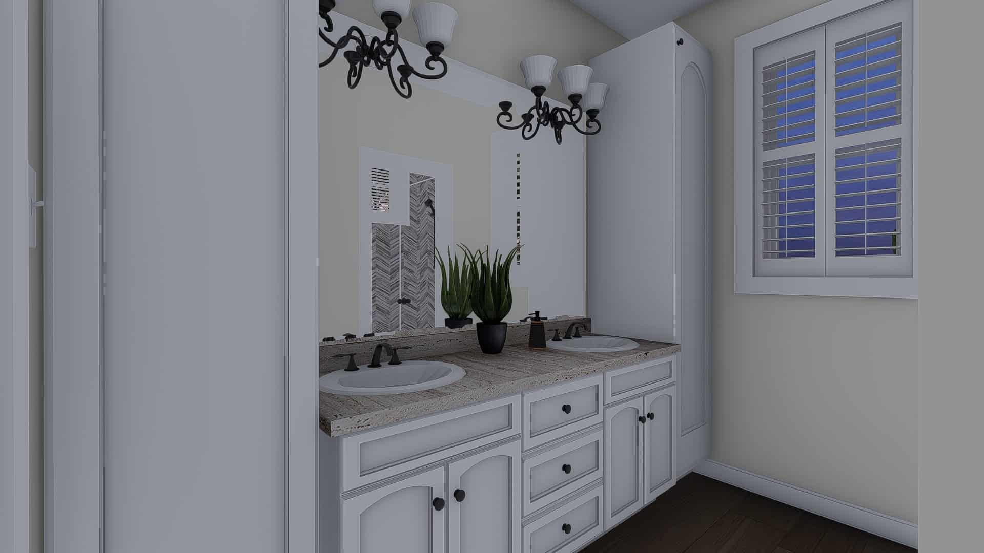 Master Bathroom of this 3-Bedroom, 1667 Sq Ft Plan - 187-1020