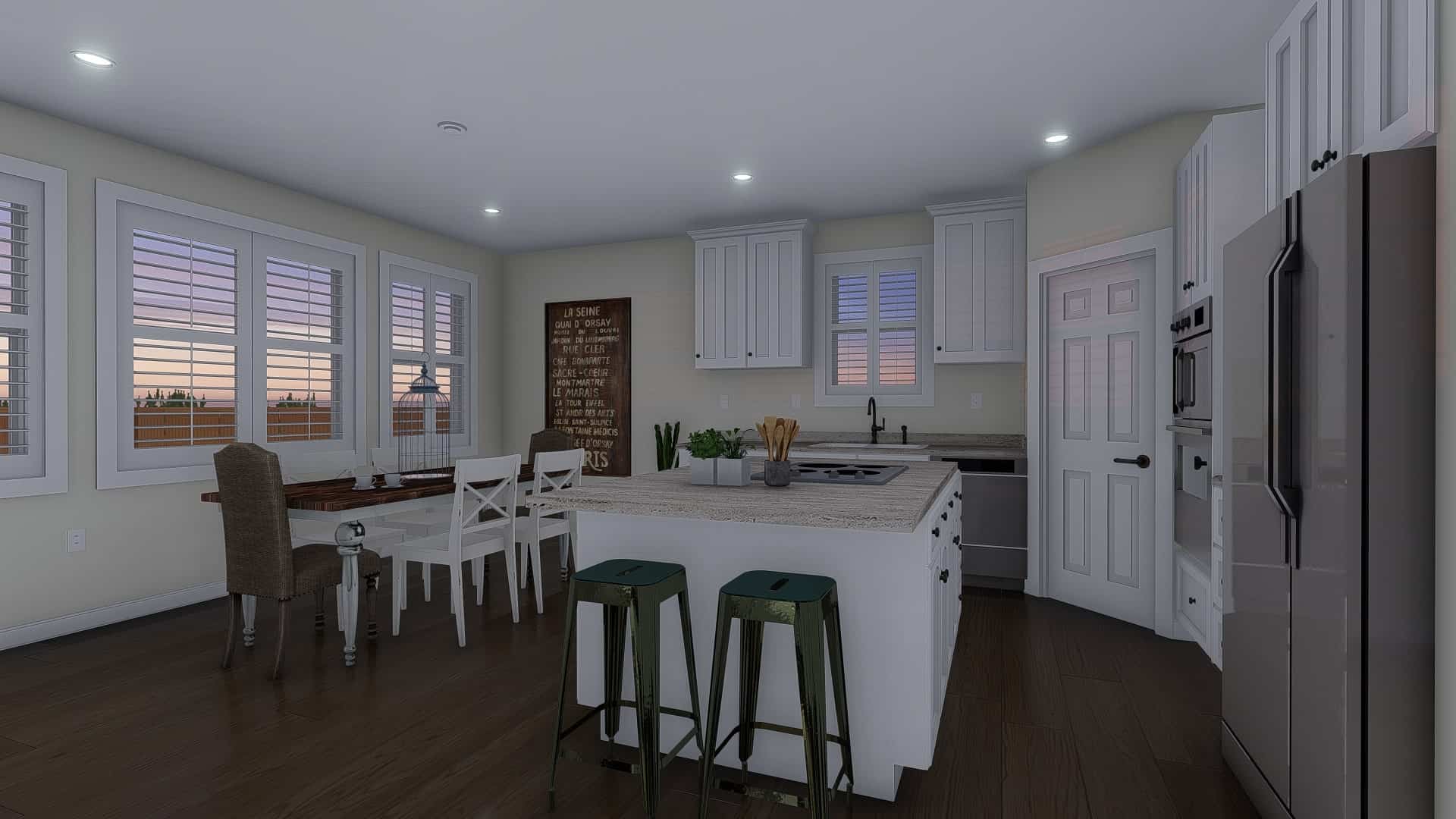 Kitchen of this 3-Bedroom, 1667 Sq Ft Plan - 187-1020
