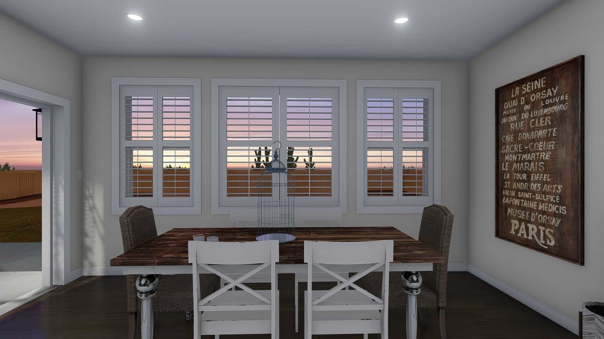 Dining Room of this 3-Bedroom, 1667 Sq Ft Plan - 187-1020