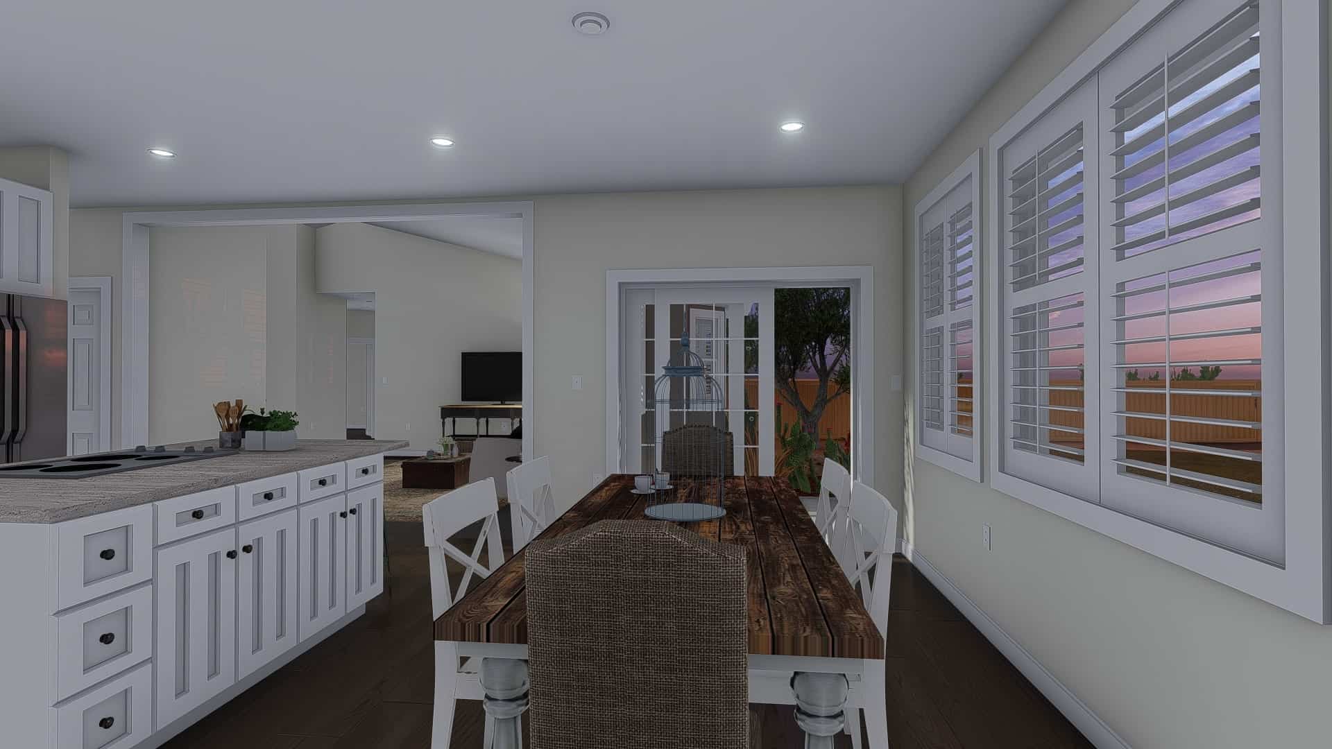 Dining Room of this 3-Bedroom, 1667 Sq Ft Plan - 187-1020