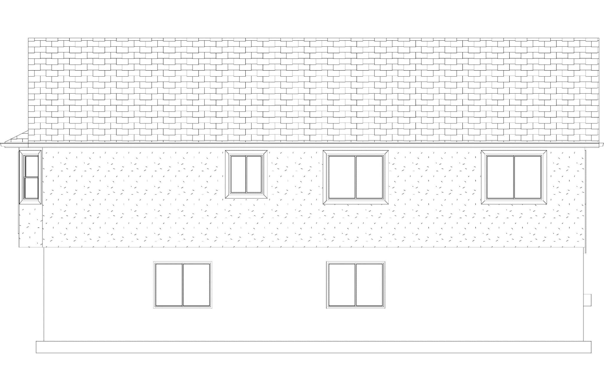 Home Plan Rear Elevation of this 5-Bedroom,1462 Sq Ft Plan -187-1026