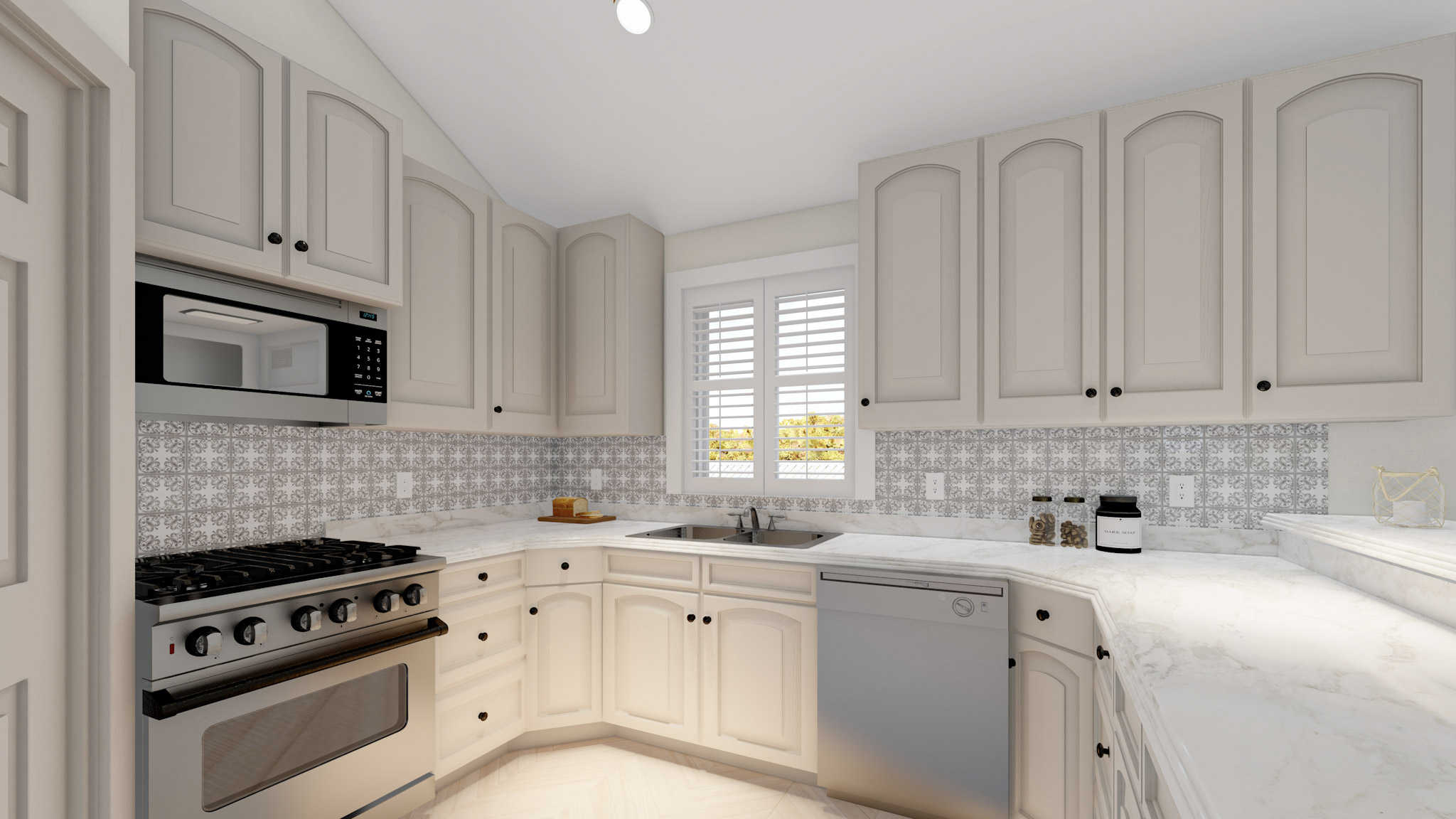 Kitchen: Breakfast Bar of this 5-Bedroom,1462 Sq Ft Plan -187-1026