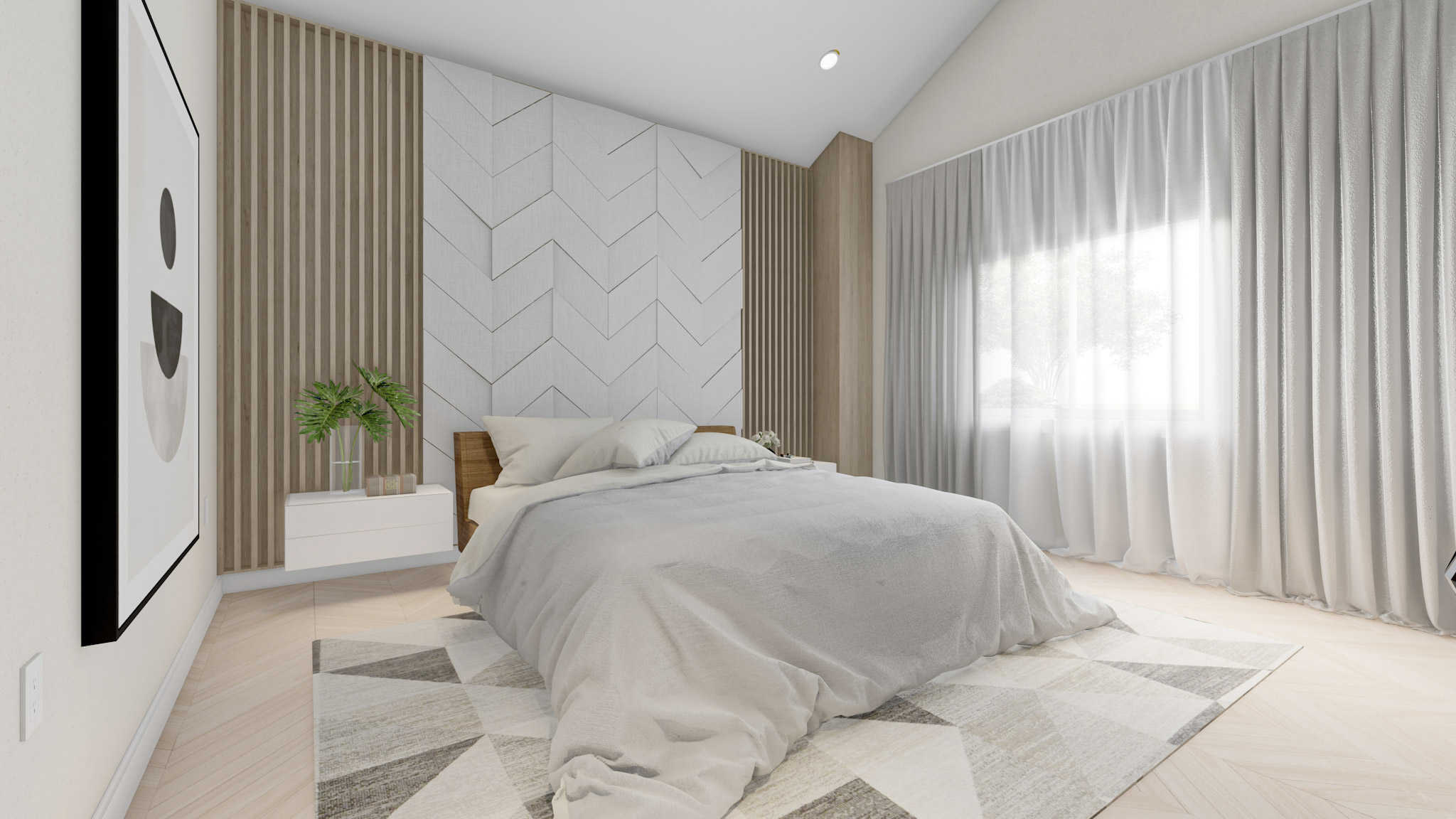 Master Bedroom of this 5-Bedroom,1462 Sq Ft Plan -187-1026