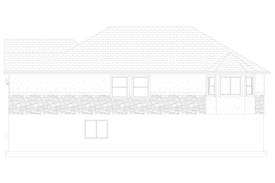 Home Plan Right Elevation of this 5-Bedroom,1570 Sq Ft Plan -187-1027