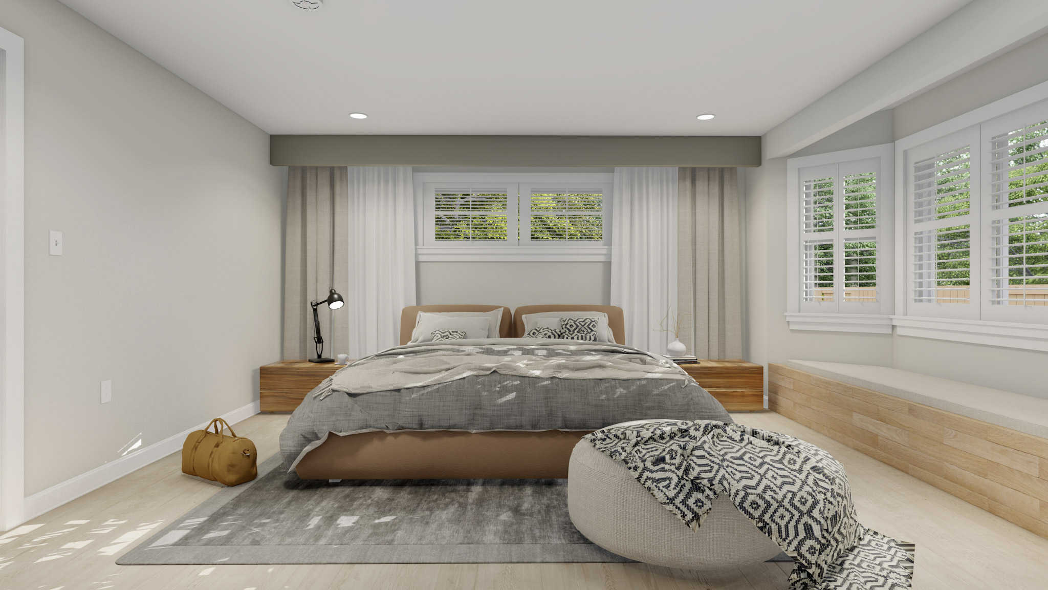 Master Bedroom of this 5-Bedroom,1570 Sq Ft Plan -187-1027