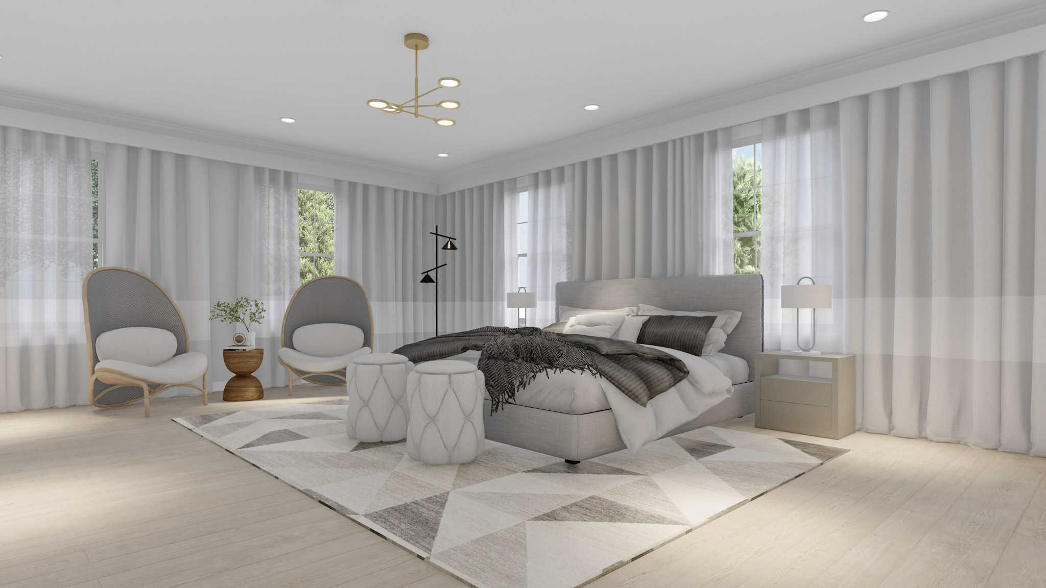 Master Bedroom of this 4-Bedroom,2155 Sq Ft Plan -187-1028