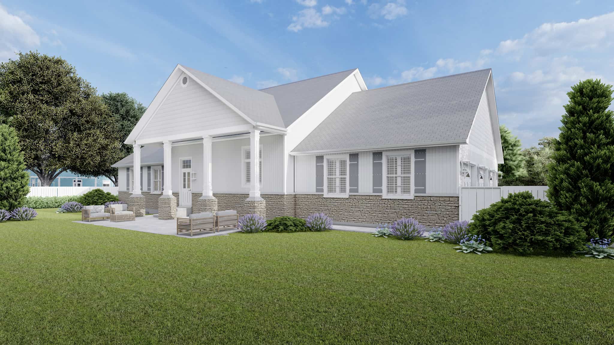 Right Side View of this 4-Bedroom,2155 Sq Ft Plan -187-1028