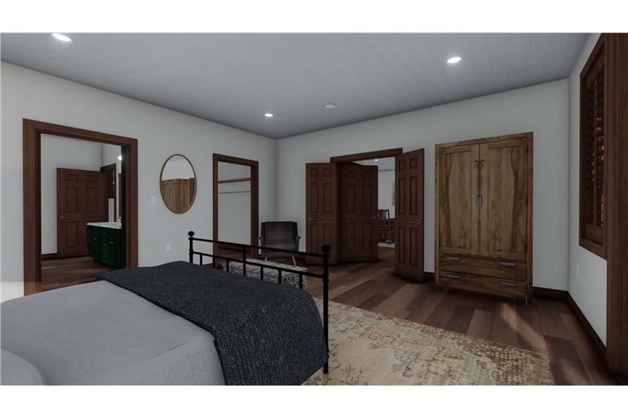 Master Bedroom of this 5-Bedroom, 1868 Sq Ft Plan - 187-1029