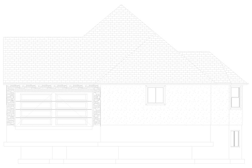 Home Plan Right Elevation of this 5-Bedroom,2282 Sq Ft Plan -187-1113