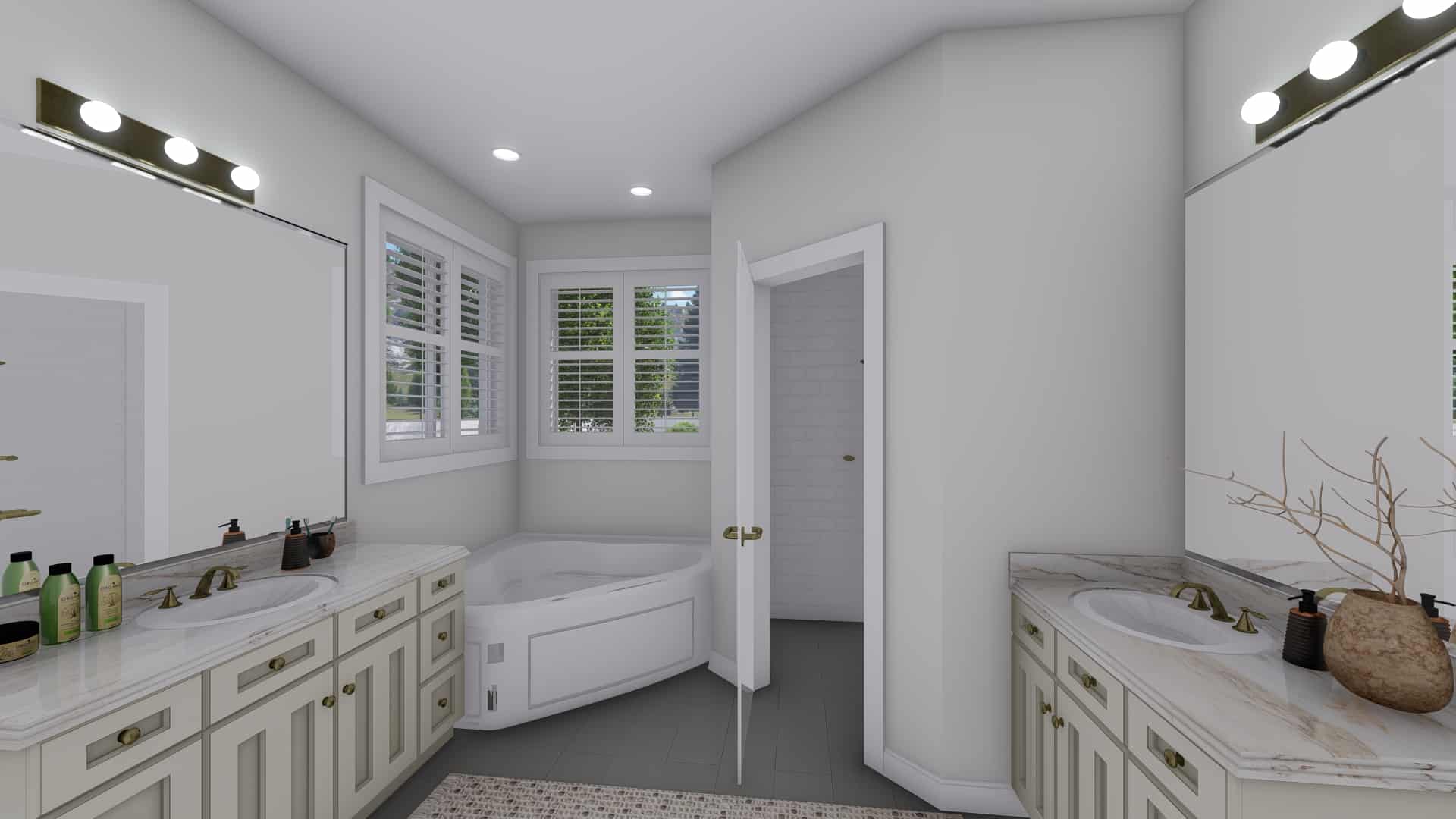 Master Bathroom of this 5-Bedroom, 2282 Sq Ft Plan - 187-1113