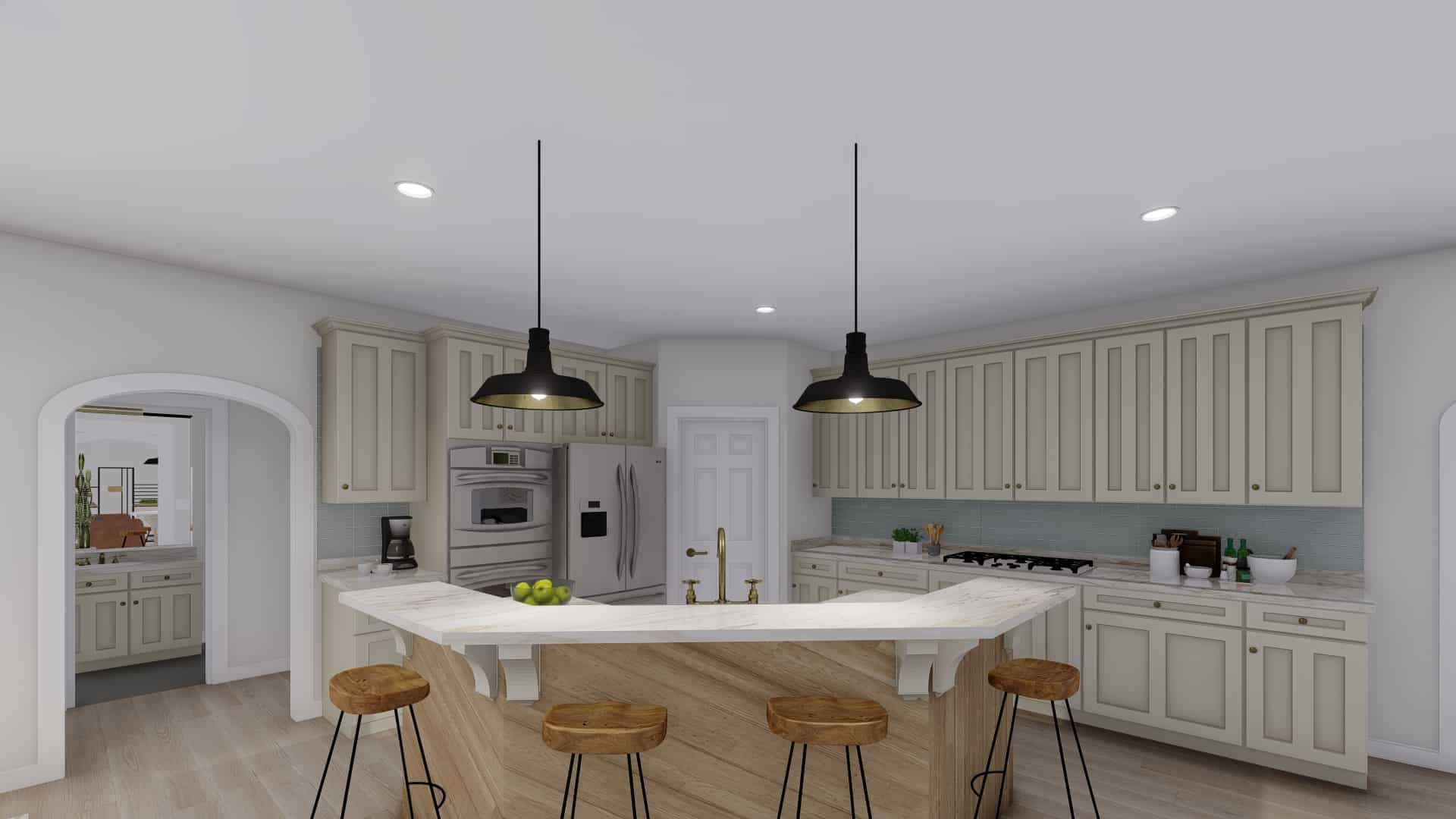 Kitchen of this 5-Bedroom, 2282 Sq Ft Plan - 187-1113