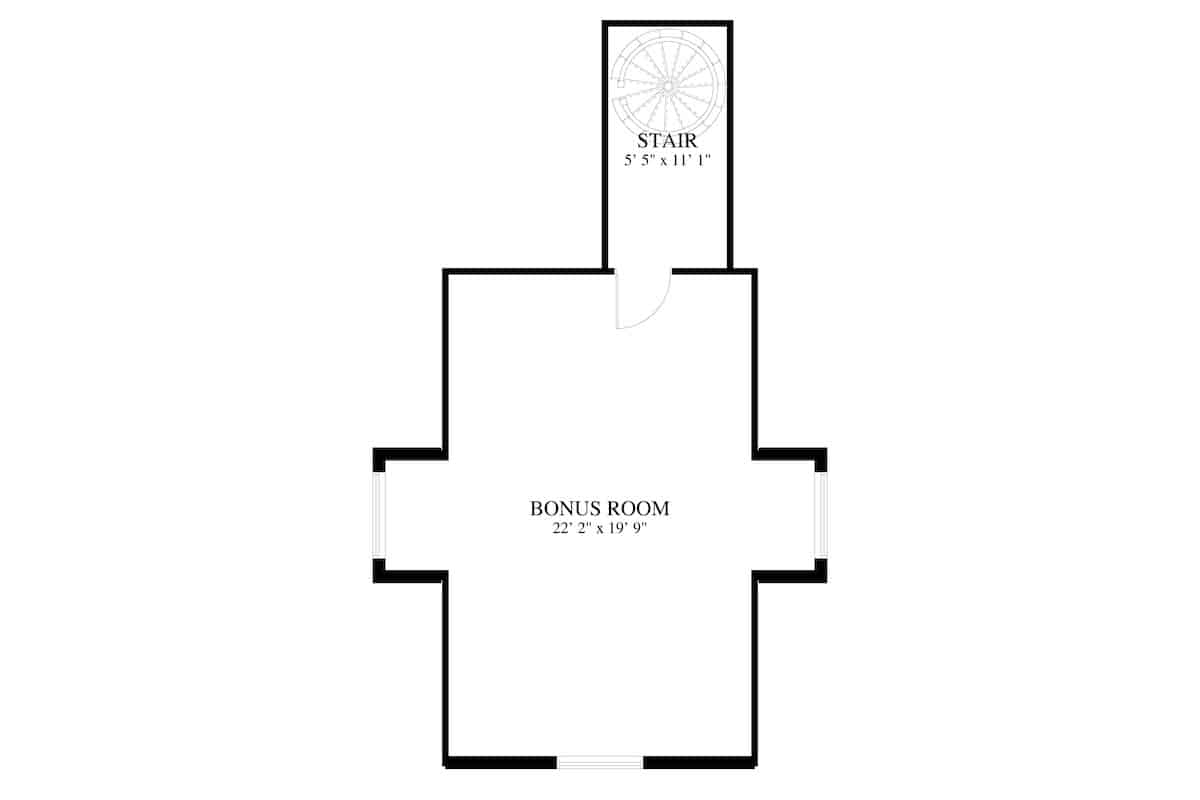 Bonus Room of Traditional Plan #187-1120