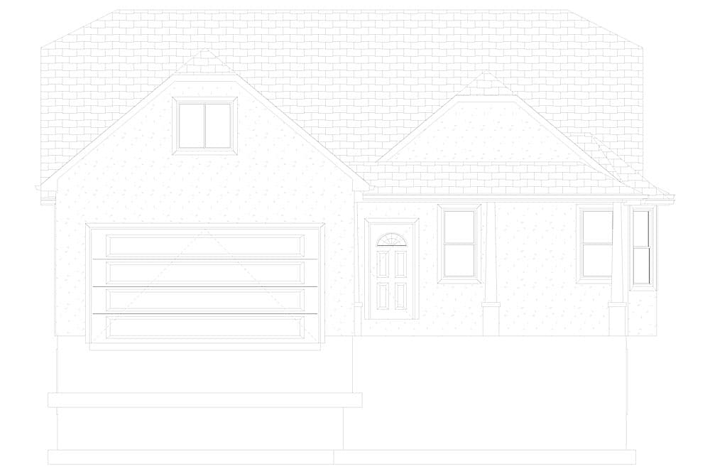 Home Plan Front Elevation of this 5-Bedroom,1833 Sq Ft Plan -187-1120