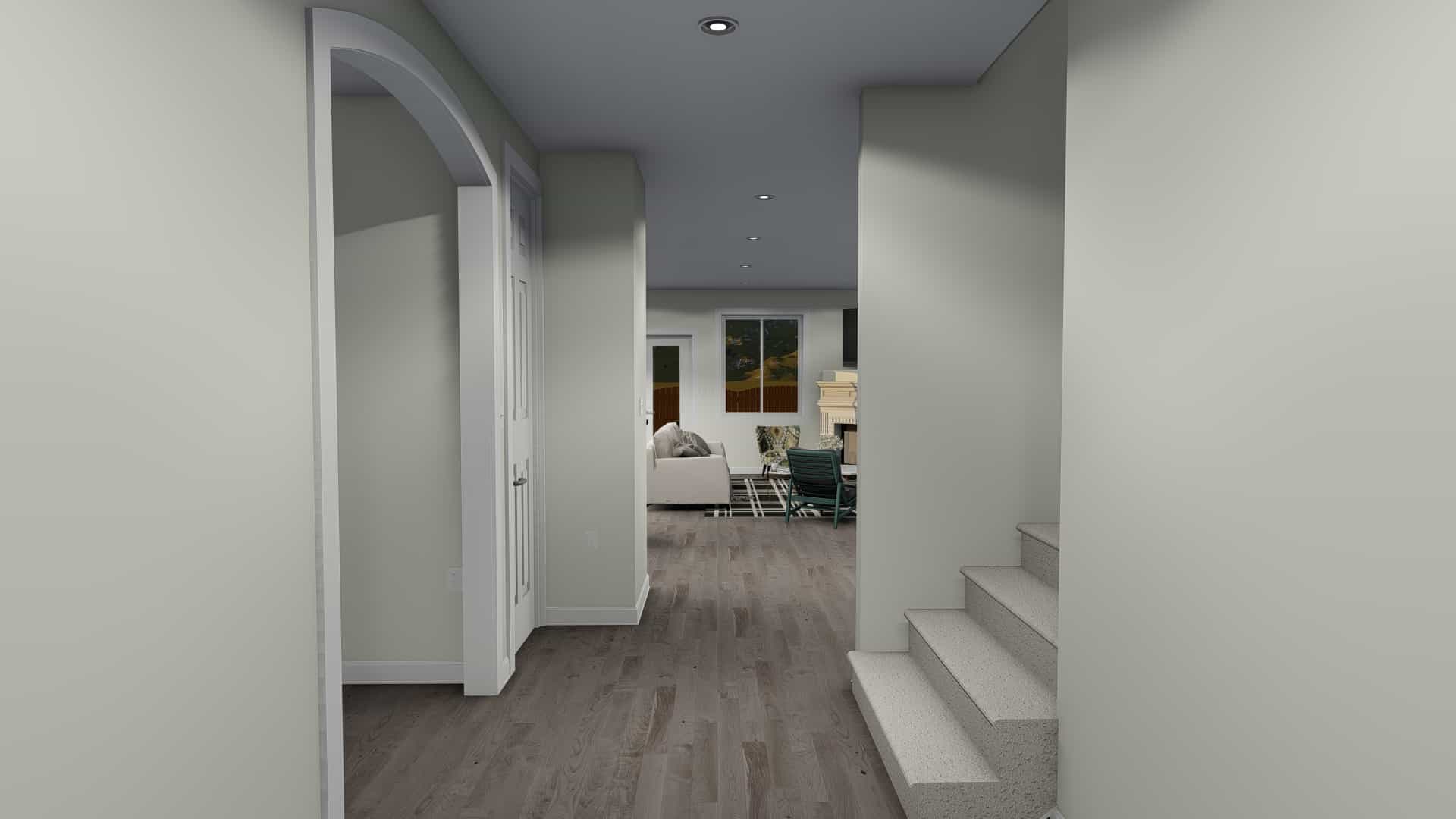 Entry Hall: Foyer of this 5-Bedroom, 1898 Sq Ft Plan - 187-1135