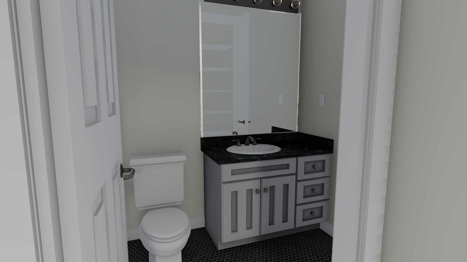 Bathroom of this 5-Bedroom, 1898 Sq Ft Plan - 187-1135
