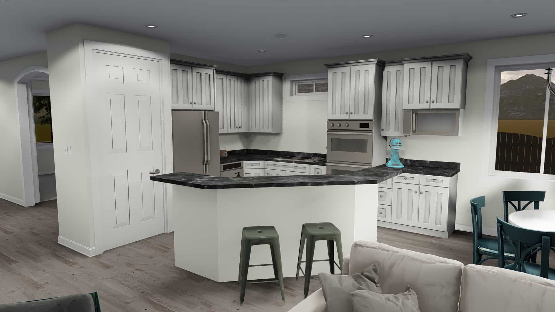 Kitchen of this 5-Bedroom, 1898 Sq Ft Plan - 187-1135