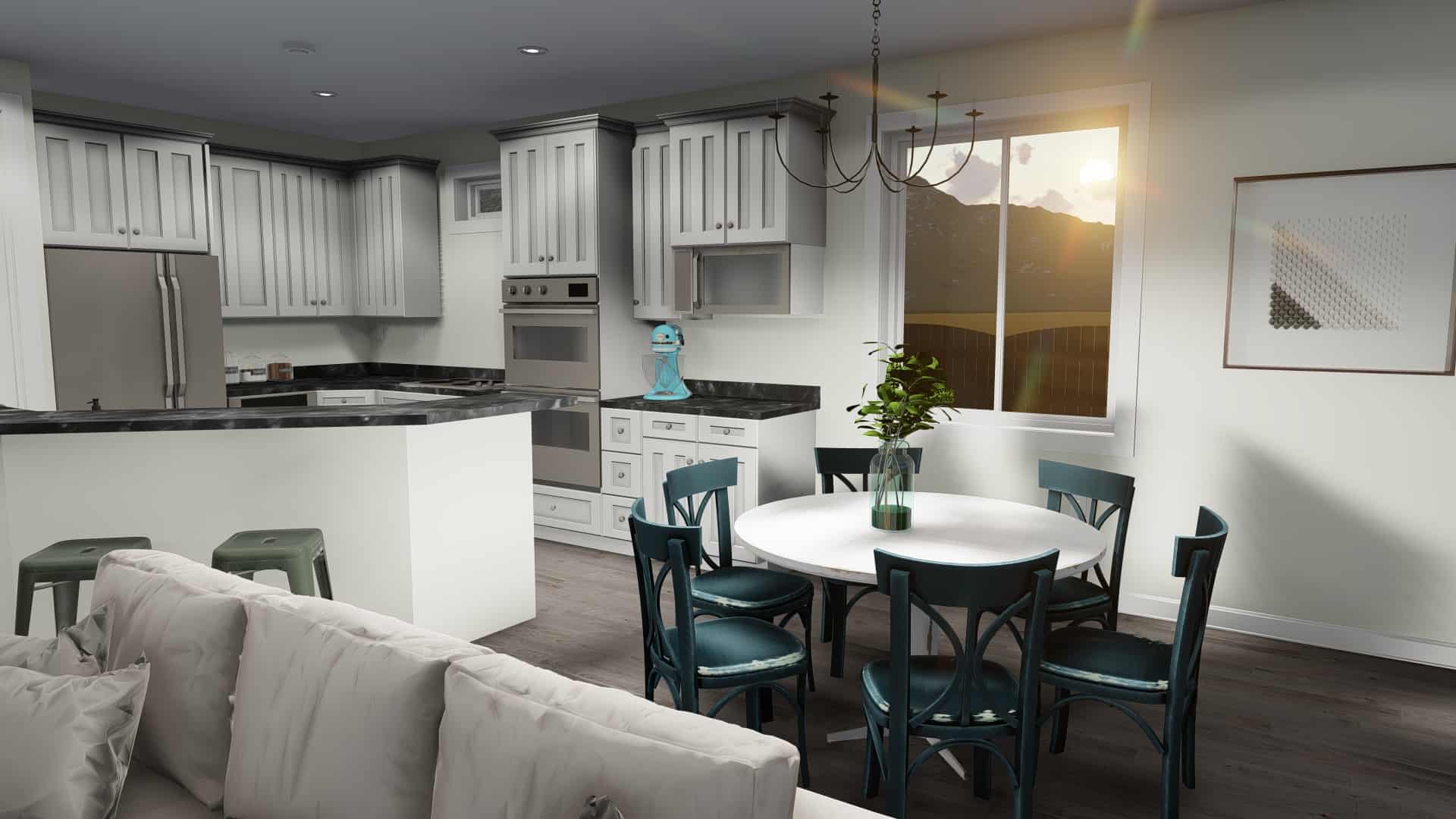 Kitchen of this 5-Bedroom, 1898 Sq Ft Plan - 187-1135