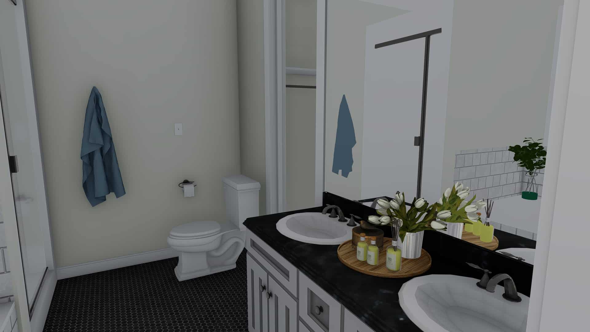 Bathroom of this 5-Bedroom, 1898 Sq Ft Plan - 187-1135